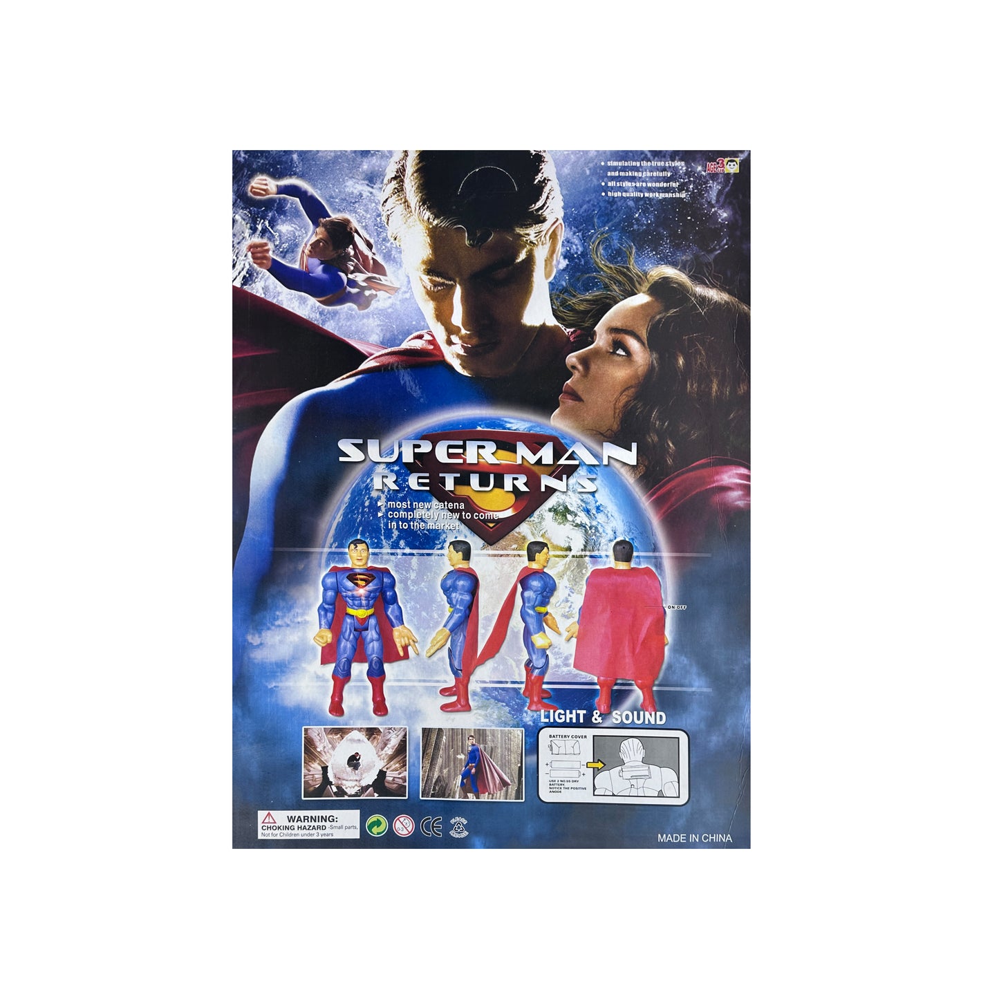 SUPERMAN Super Hero With CD And Mask