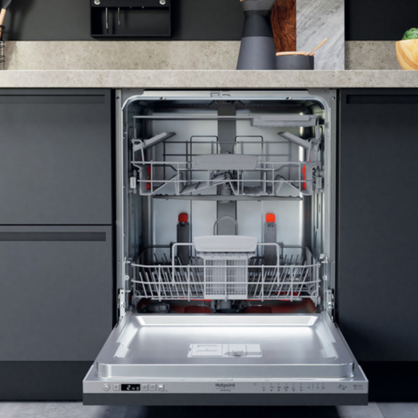 Hotpoint-Ariston Dishwasher fully Built-in 14 place settings, 9 programs