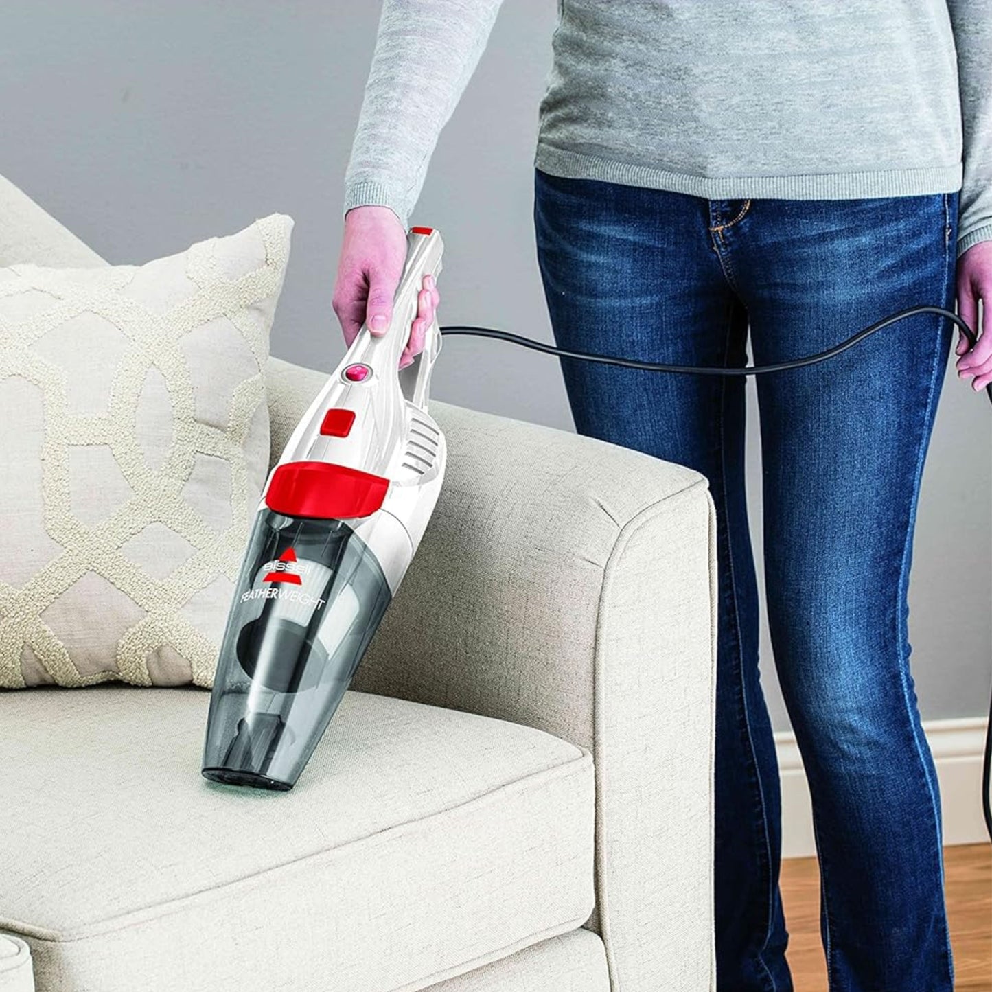 BISSELL corded Featherweight 2-in-1 Upright Vacuum Cleaner – Lightweight 450W, Converts to Handheld, 0.5L Capacity, Ideal for Hard Floors & Hair | 2-Year...