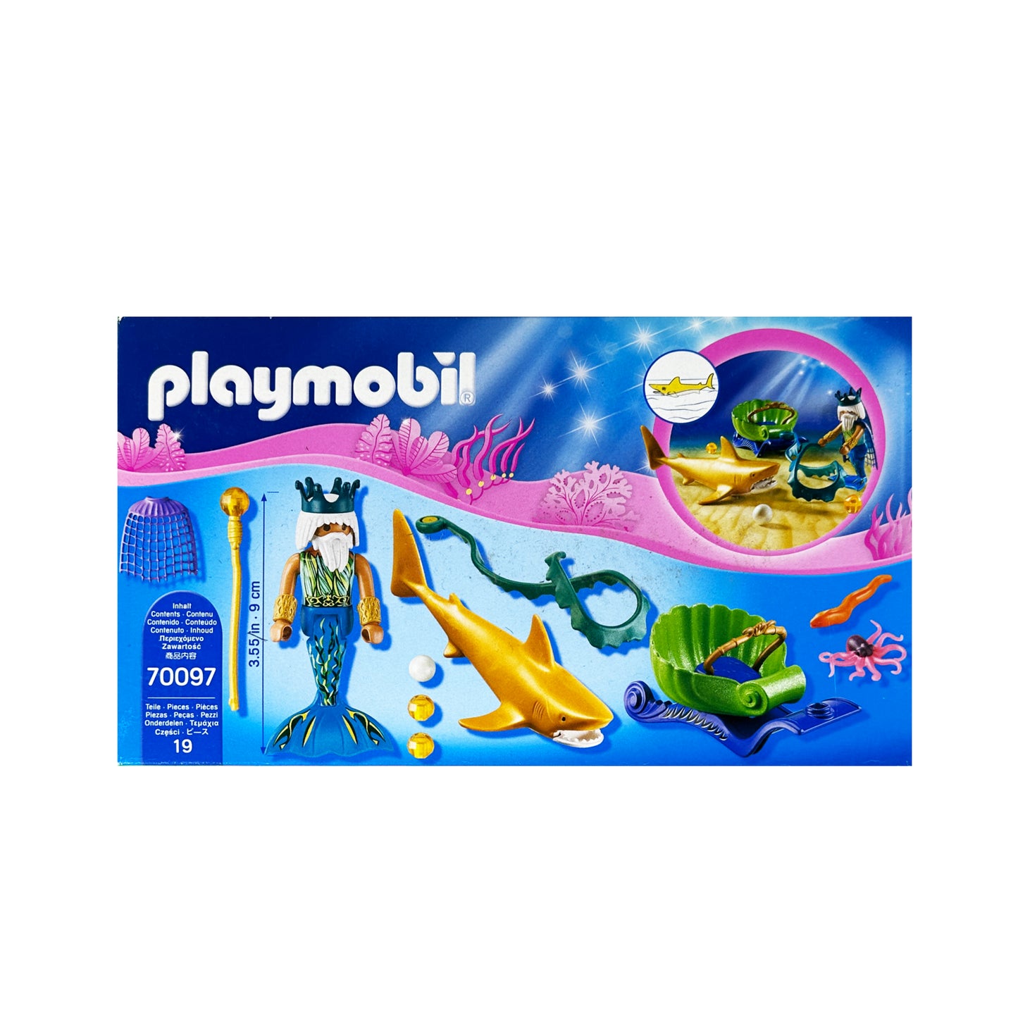Playmobil Mermaid King of The Sea with Shark Carriage 19pc