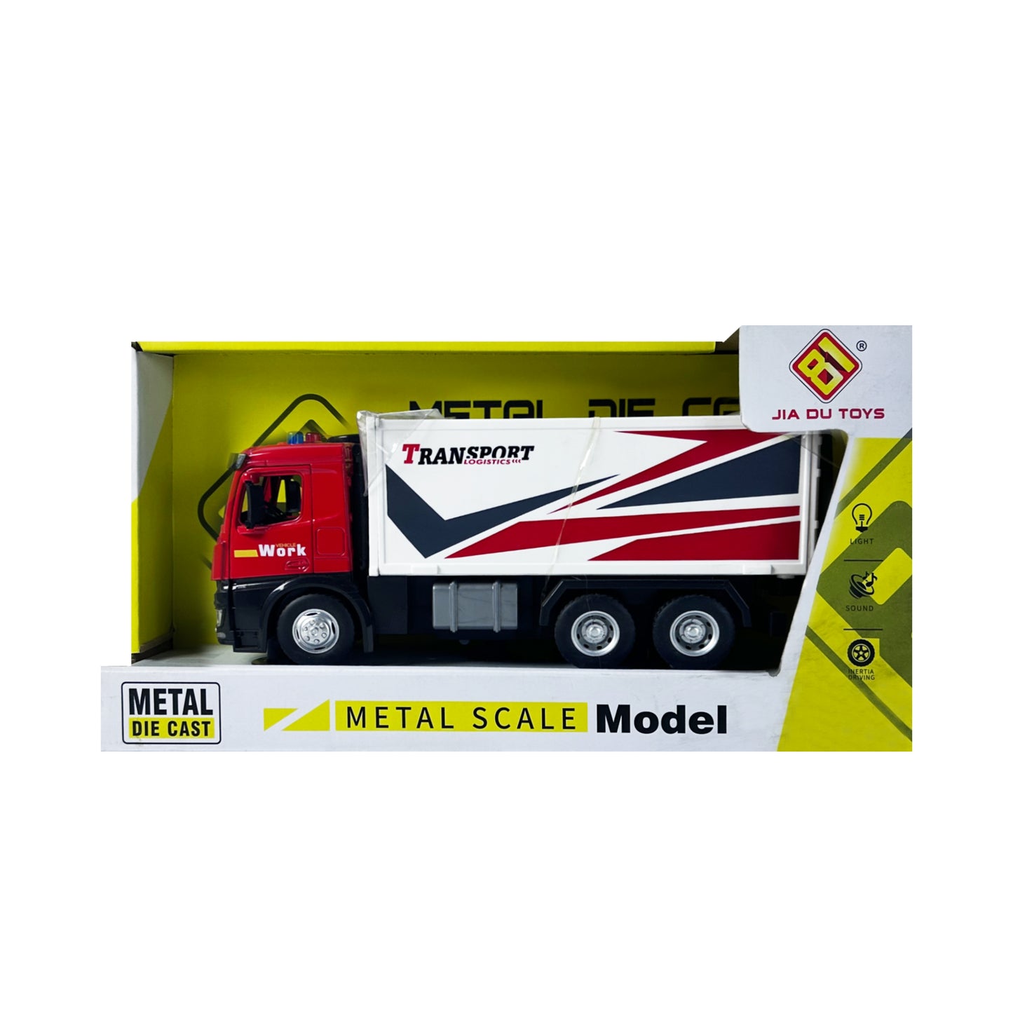Die-Cast Transporter Logistics Truck