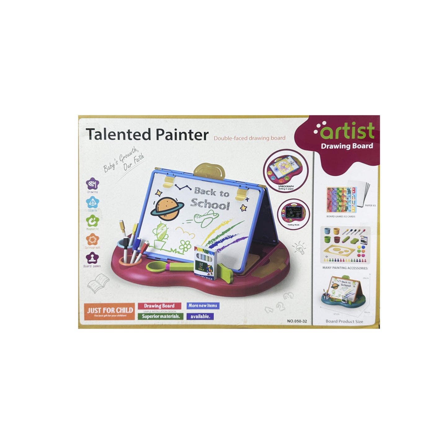 Multifunctional Double Sided Painting Board