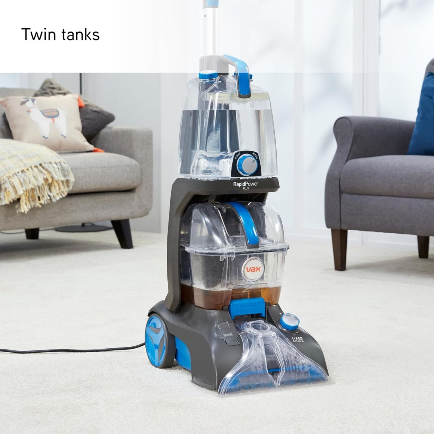 Vax Rapid Power Plus Carpet Cleaner 2.5 Litre, 240W
