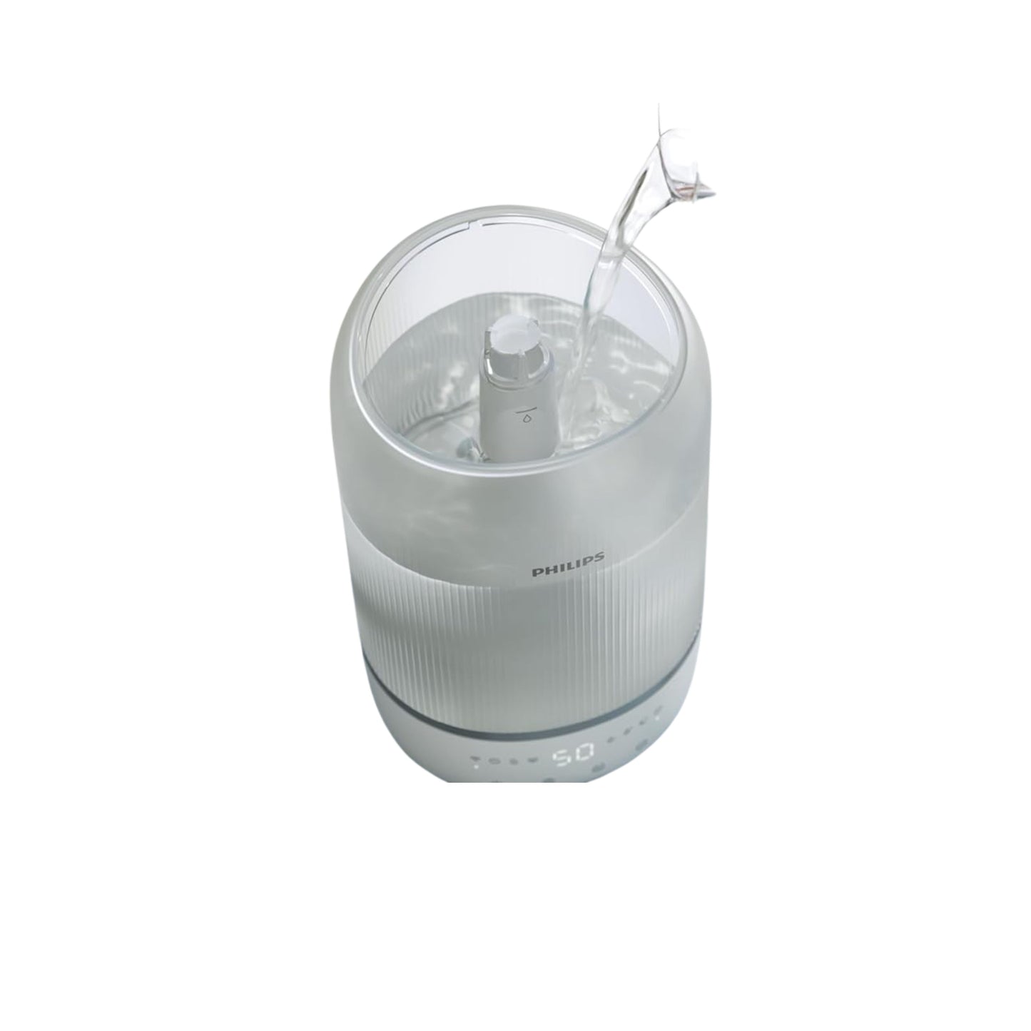 Philips Smart Humidifier - Compact but powerful with SkyHigh Mist, up to 32 hours runtime, 3L water tank refill, silent with sleep mode and night light, for (bedroom) rooms up to 38 m²