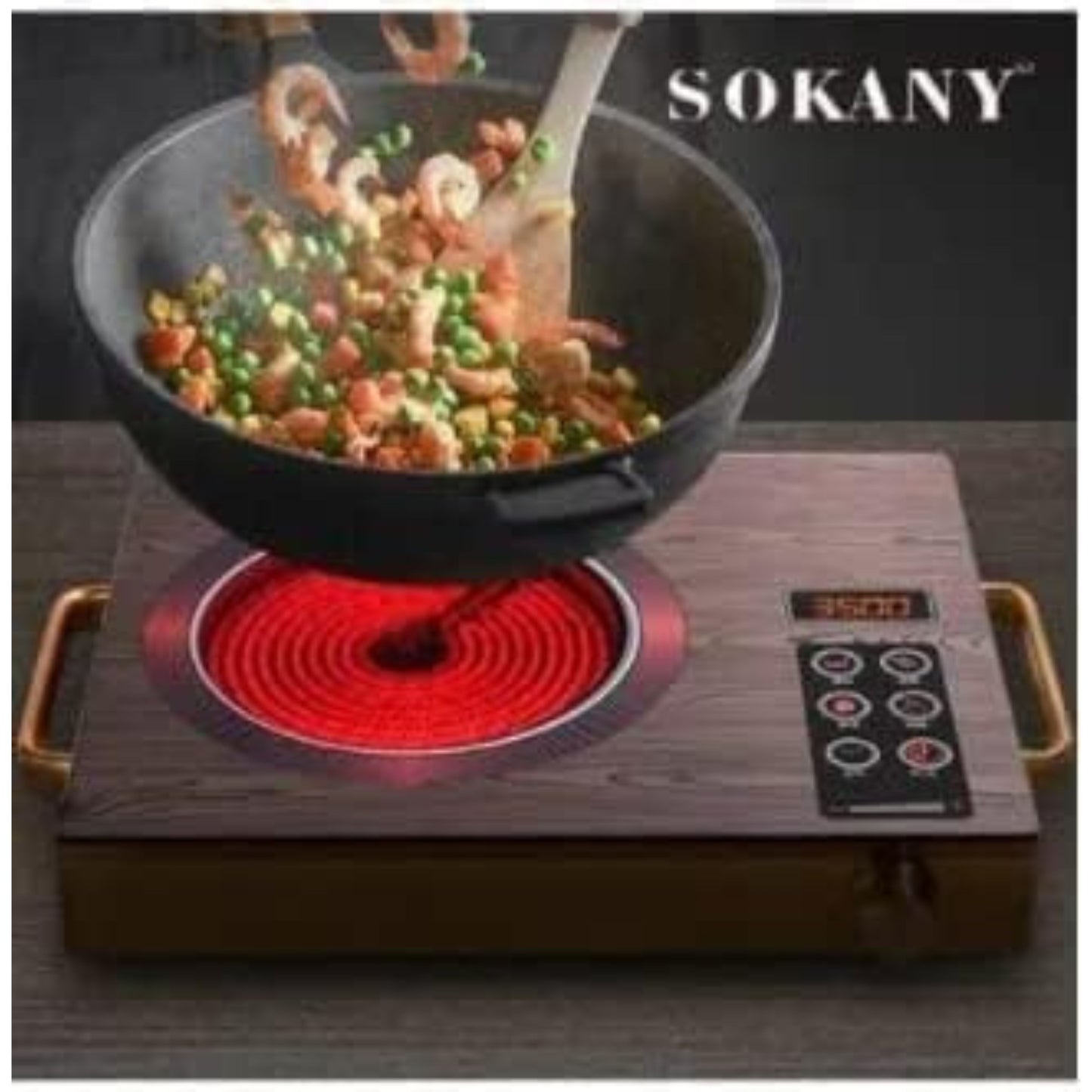 tabletop portable infrared electric stove with digital timer 2000Watt