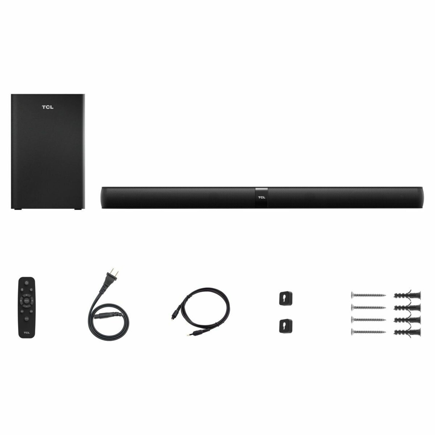 TCL Soundbar TV with Subwoofer (Bluetooth Soundbar, 2.1 Channel, 320 W, HDMI ARC, Dolby Digital, AUX 3.5 mm Line Input, 3D Stereo Sound, Wall Mount,...