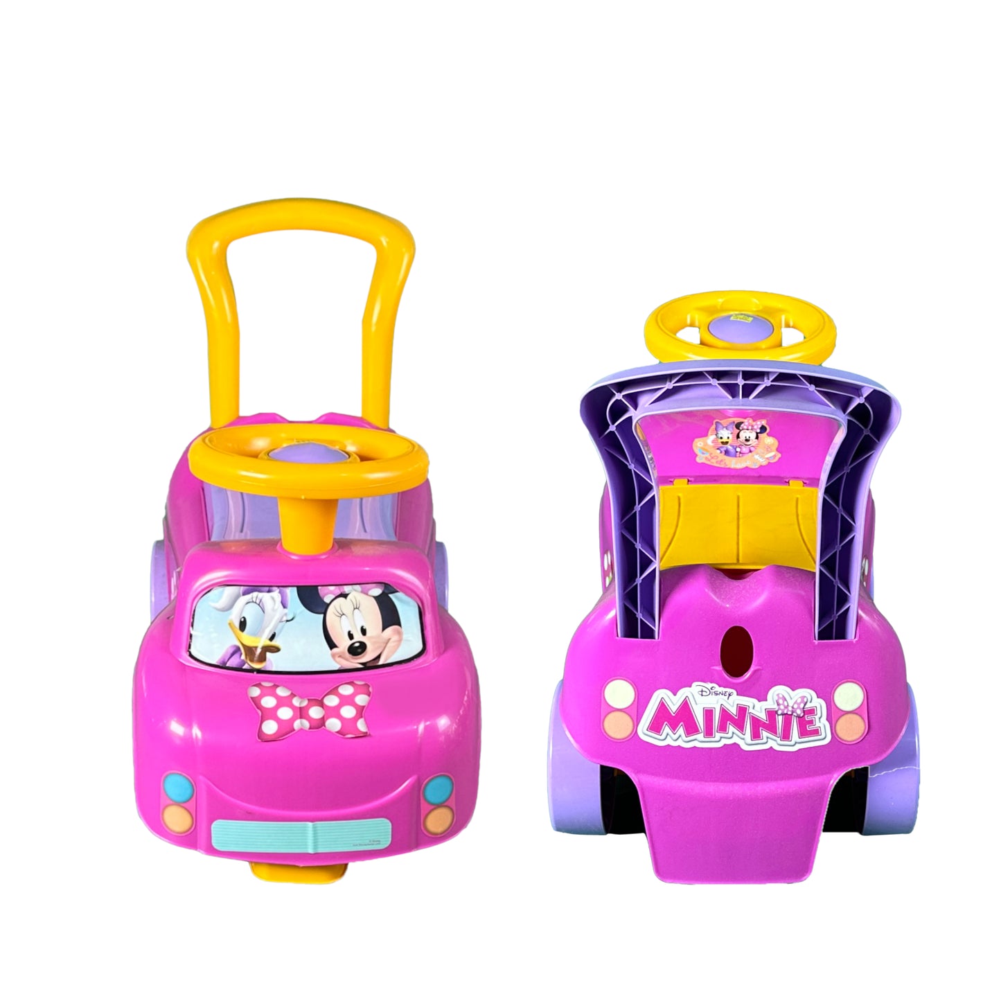 Dede 2 in 1 1981 Disney Minnie Ride On Car, Multi Color