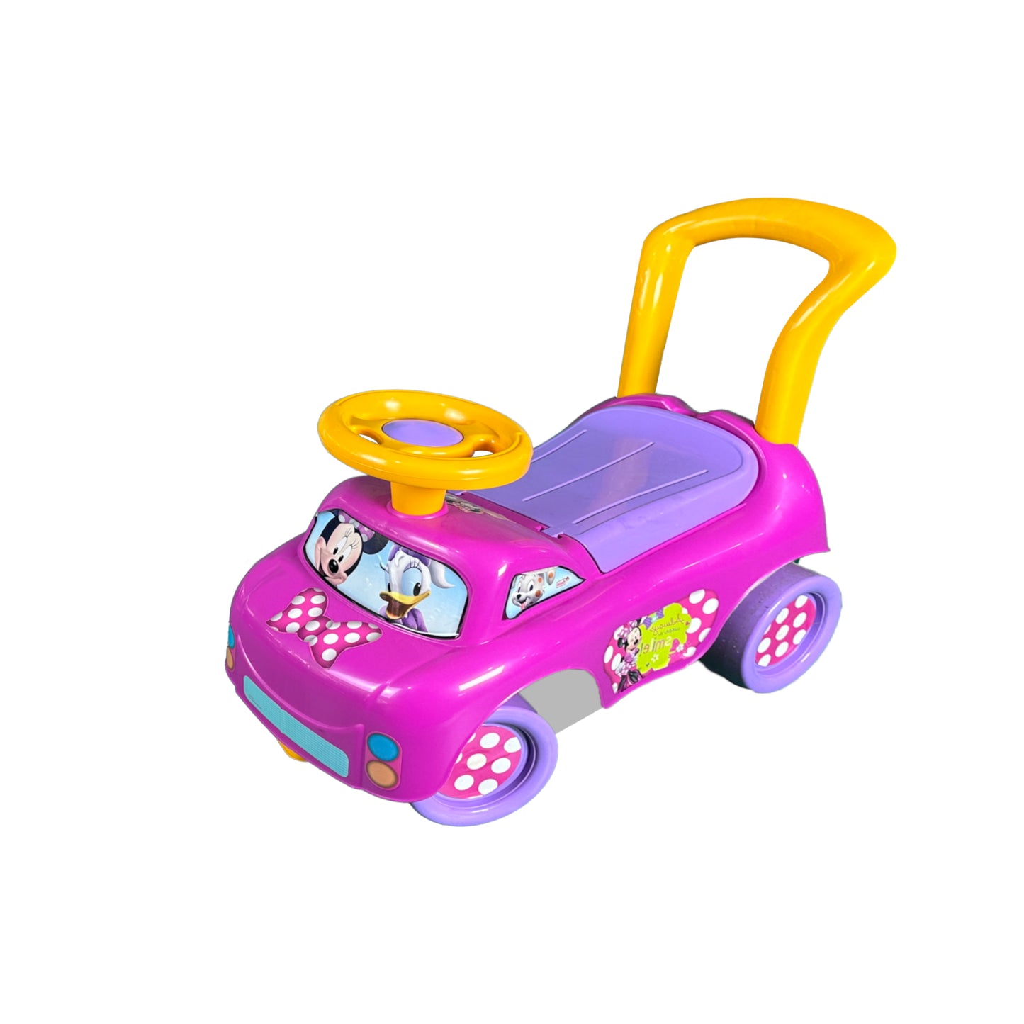 Dede 2 in 1 1981 Disney Minnie Ride On Car, Multi Color