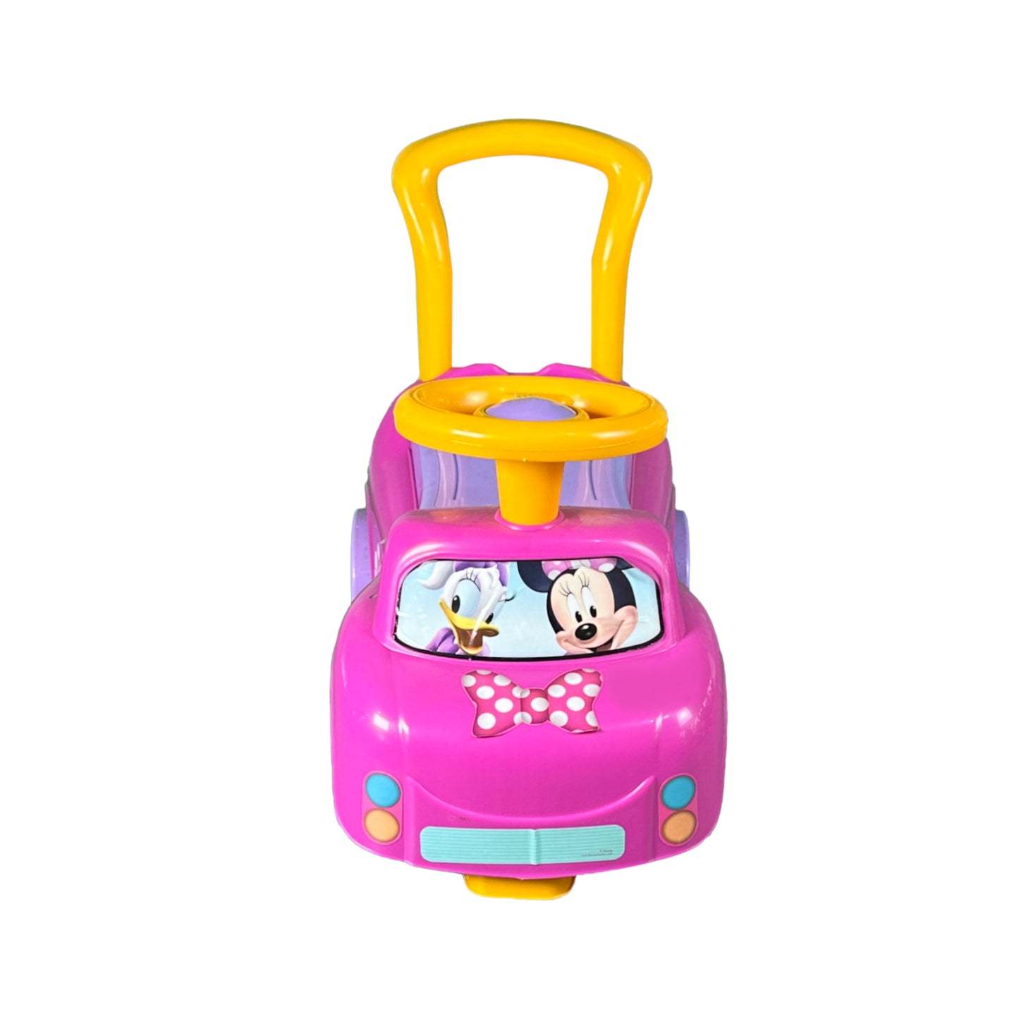 Dede 2 in 1 1981 Disney Minnie Ride On Car, Multi Color