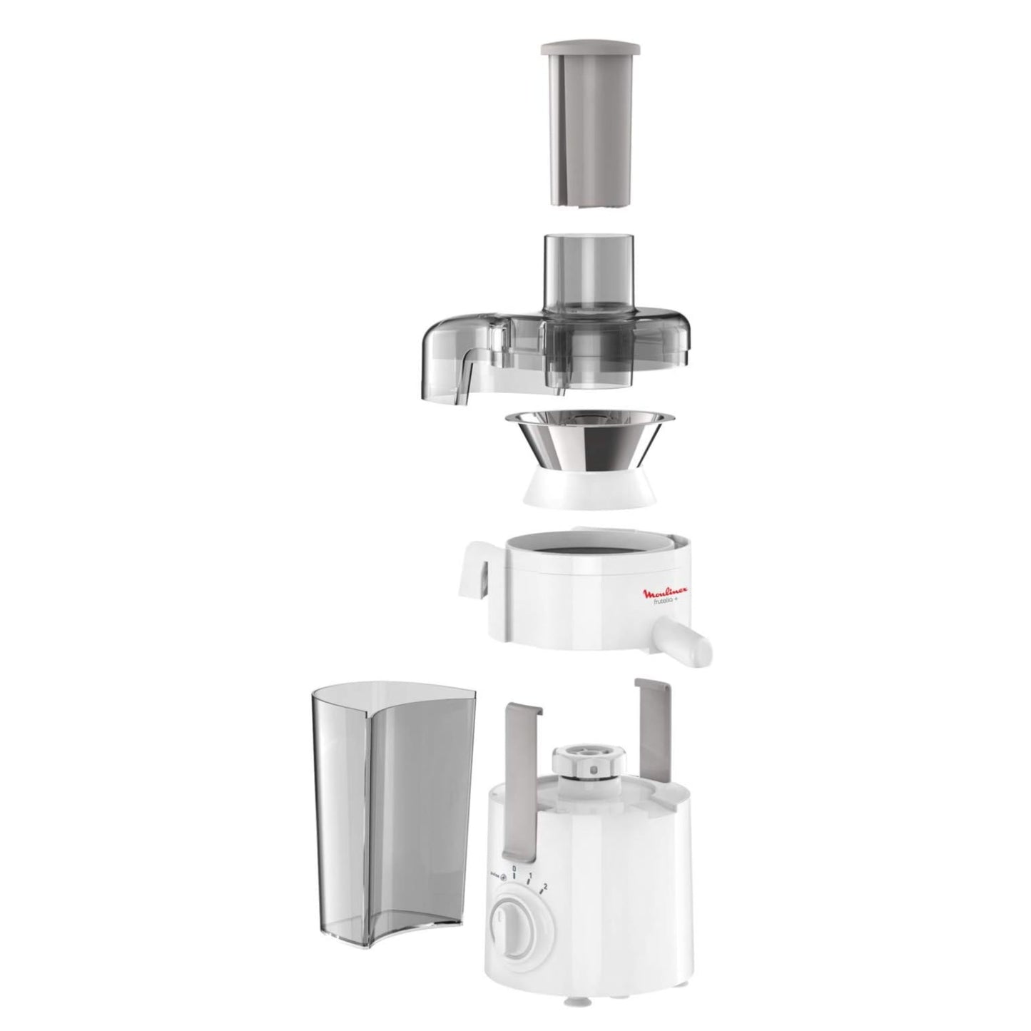 Moulinex Frutelia+ Juice Extractor with Wide Mouth Easy to Clean 2 Speeds and Pulse Mode, 350 W