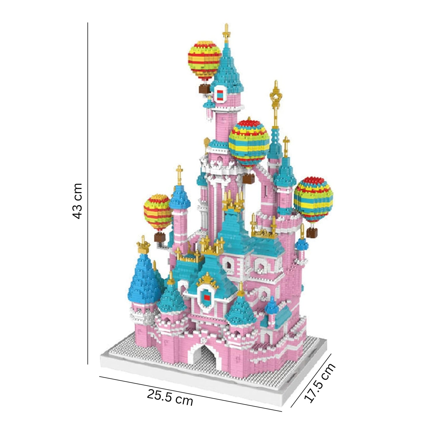 Architecture World Famous Pink Castle Mini Block 6688 pcs