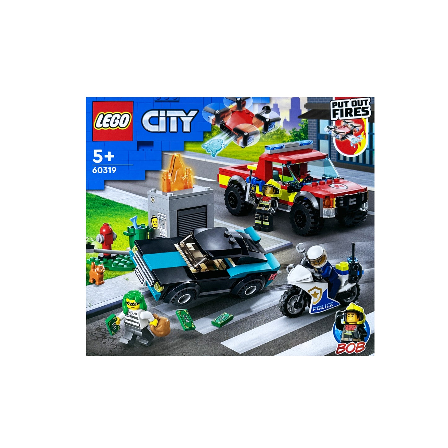 Lego Fire Rescue & Police Chase