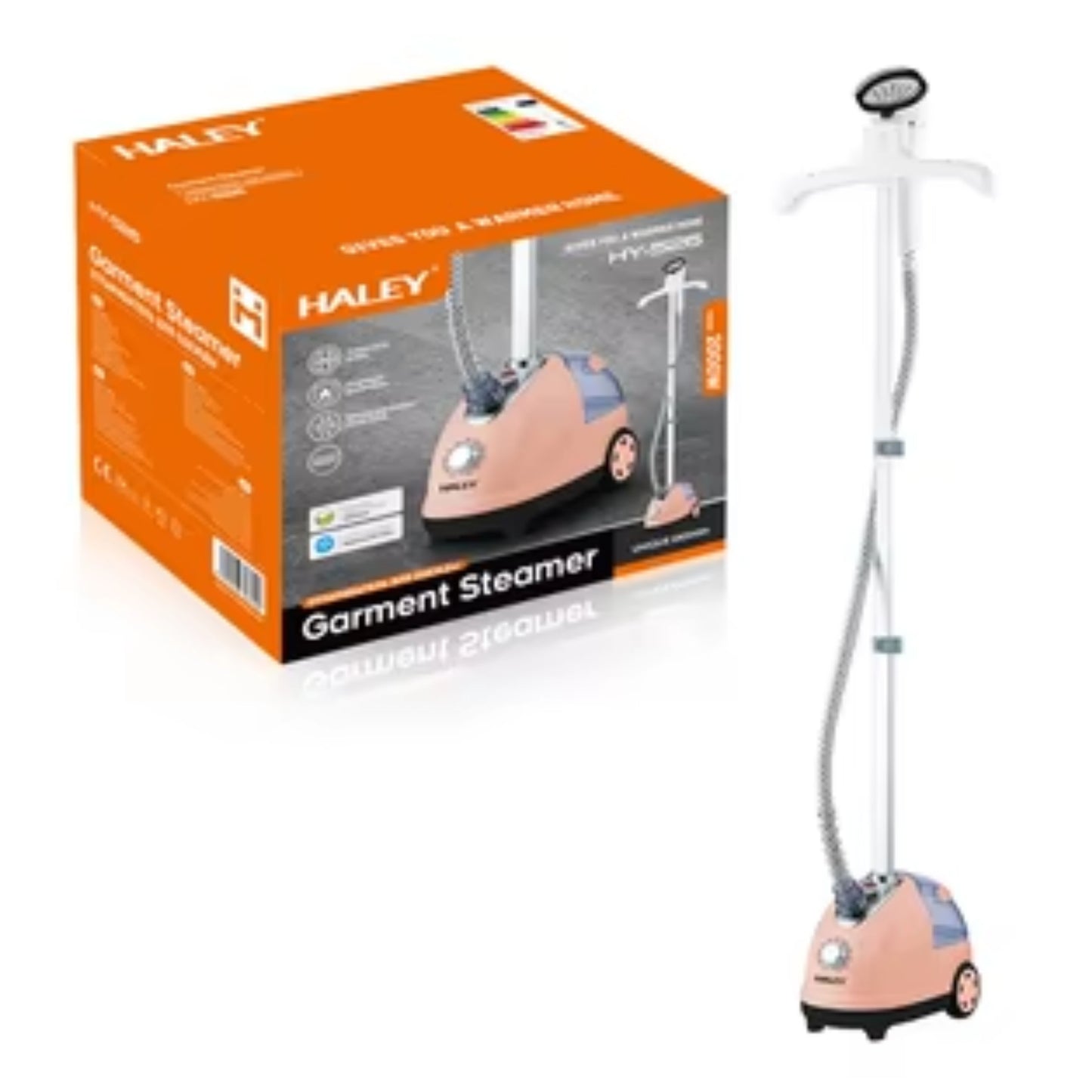 Haley Portable Vertical Steamer with Ironing Board 2000W High Power Garment Steamer, Quick Wrinkle Removal with 1.8L Water Tank, HY-526