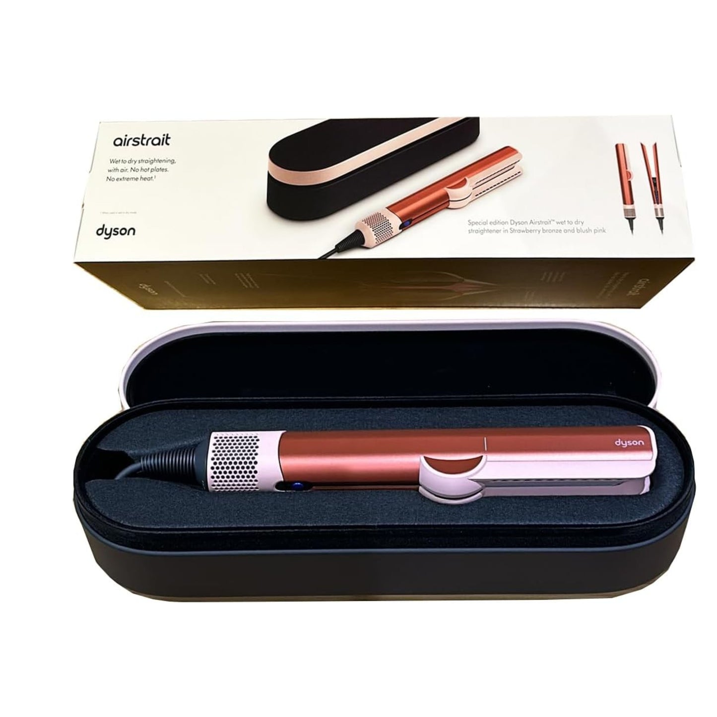 Dyson Airstrait™ straightener & Blower Ceramic pink and rose gold