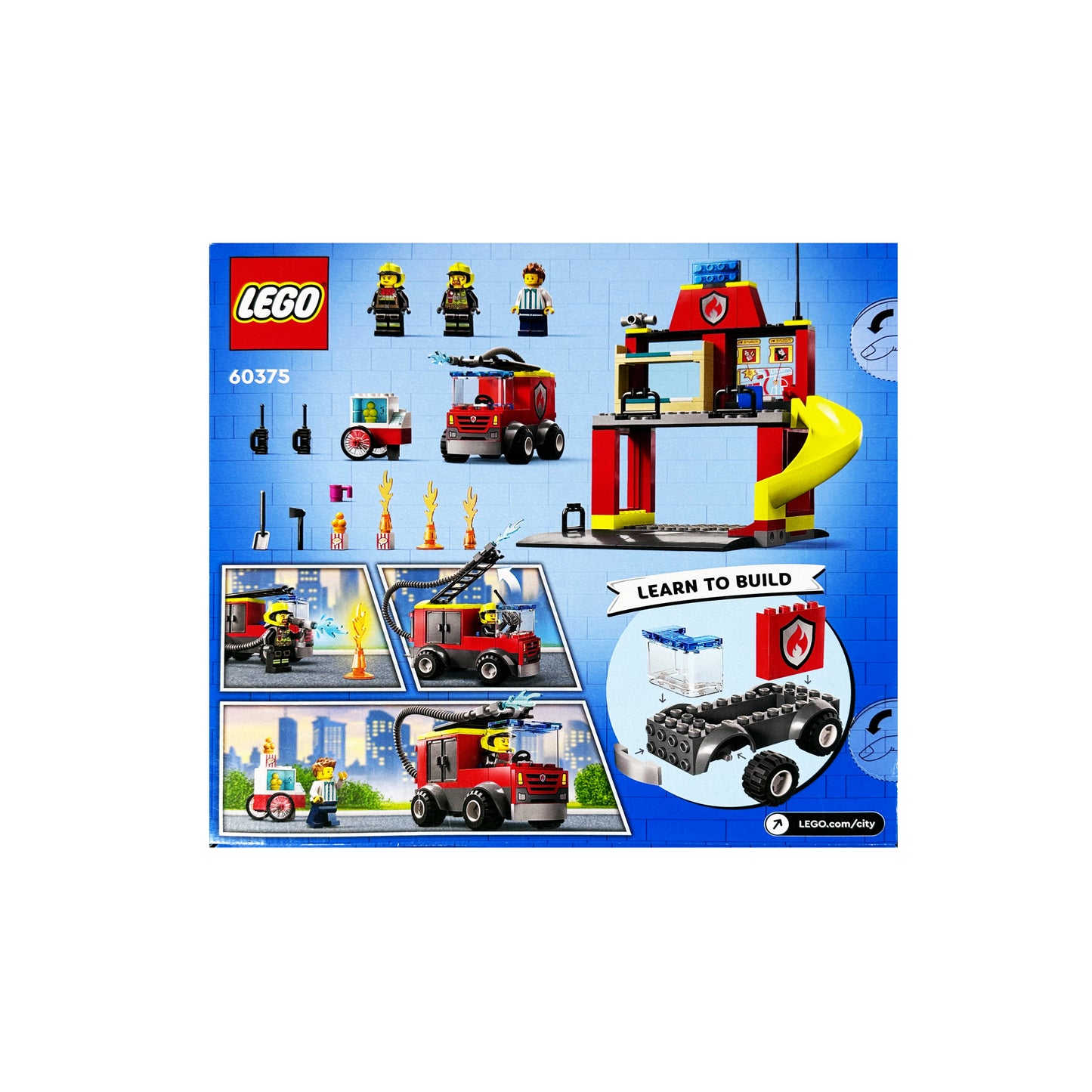 Lego Fire Station and Fire Truck