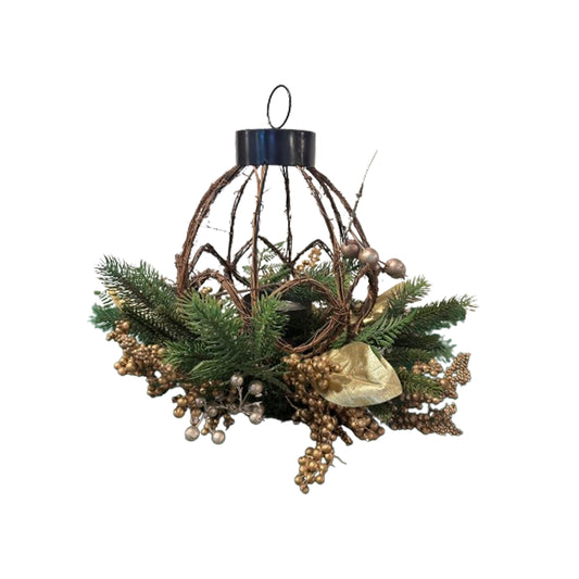 Artificial Christmas Hanging Basket 45cm