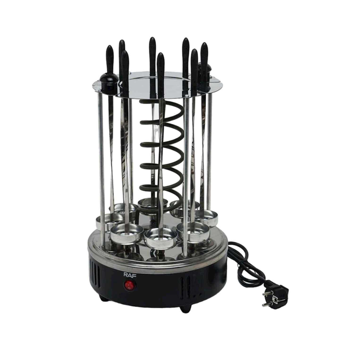 RAF Electric Automatic Shish Grill Shaugili Meat BBQ Rotary Grill Portable Healthy Shish Grill 8 skewers