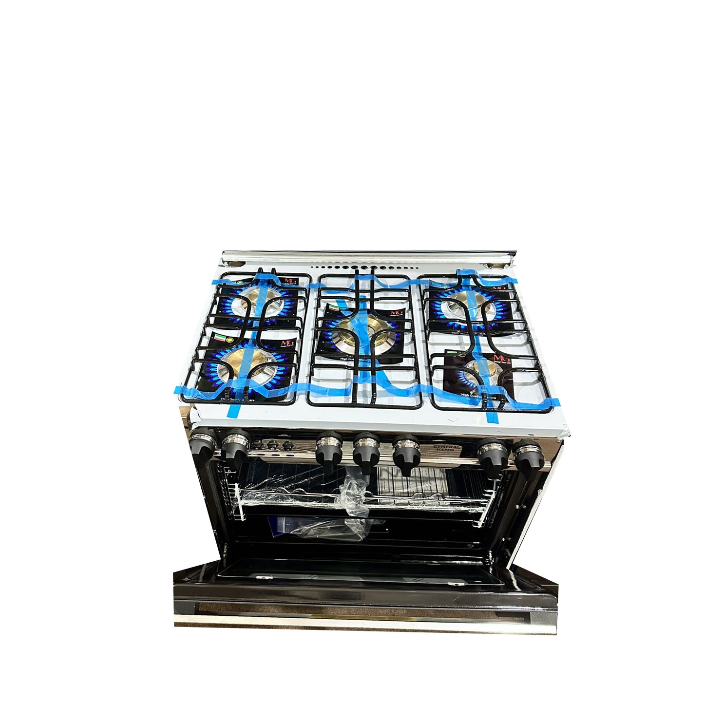 General King gas cooker 5 burners 1 Door - Silver