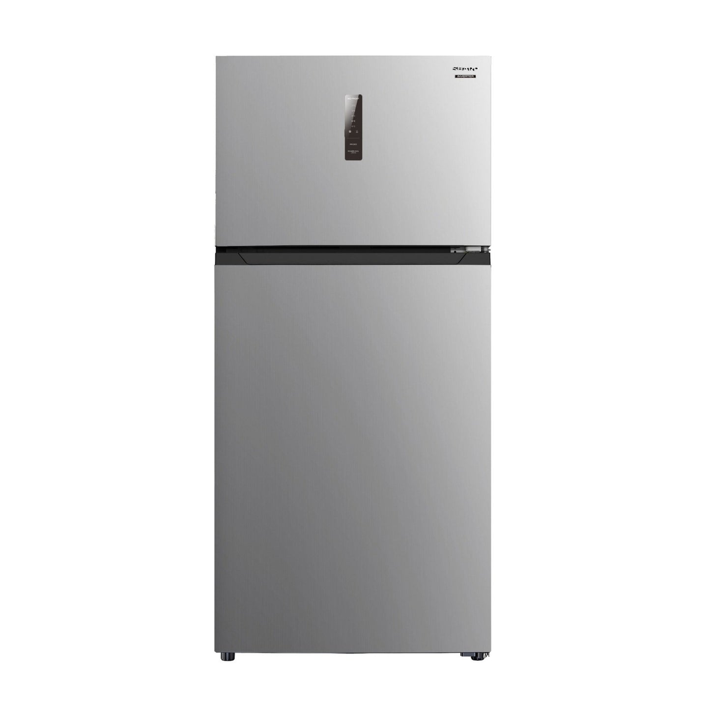 Sharp Double Door Refrigerator, 537 L,Inox Silver, - 178 cm
