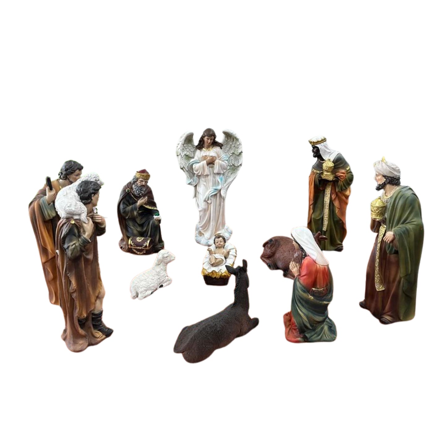 Nativity scene set status 30cm - colored