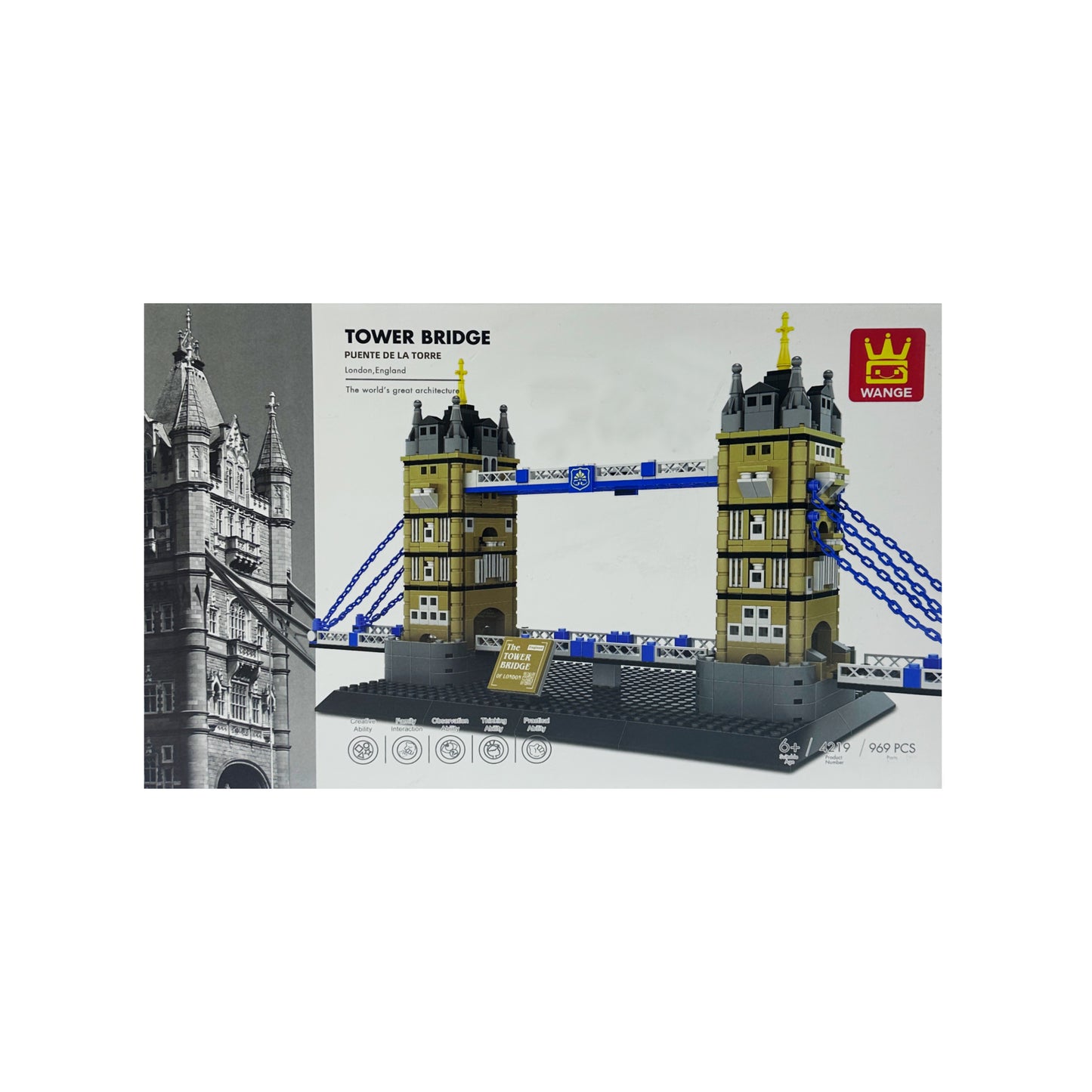 The Tower Bridge of London England Building Blocks - 969pcs