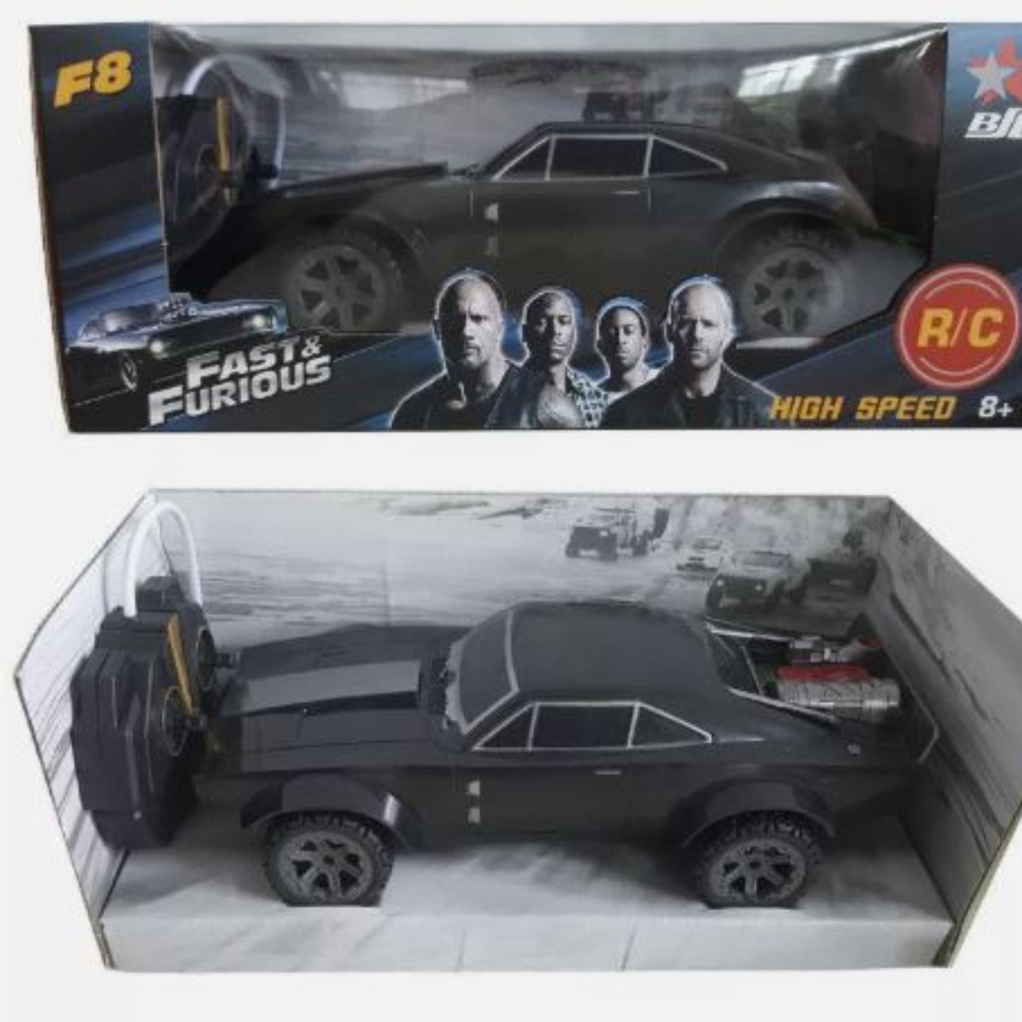 Fast And Furious High Speed Dodge Car Black With Remote Control