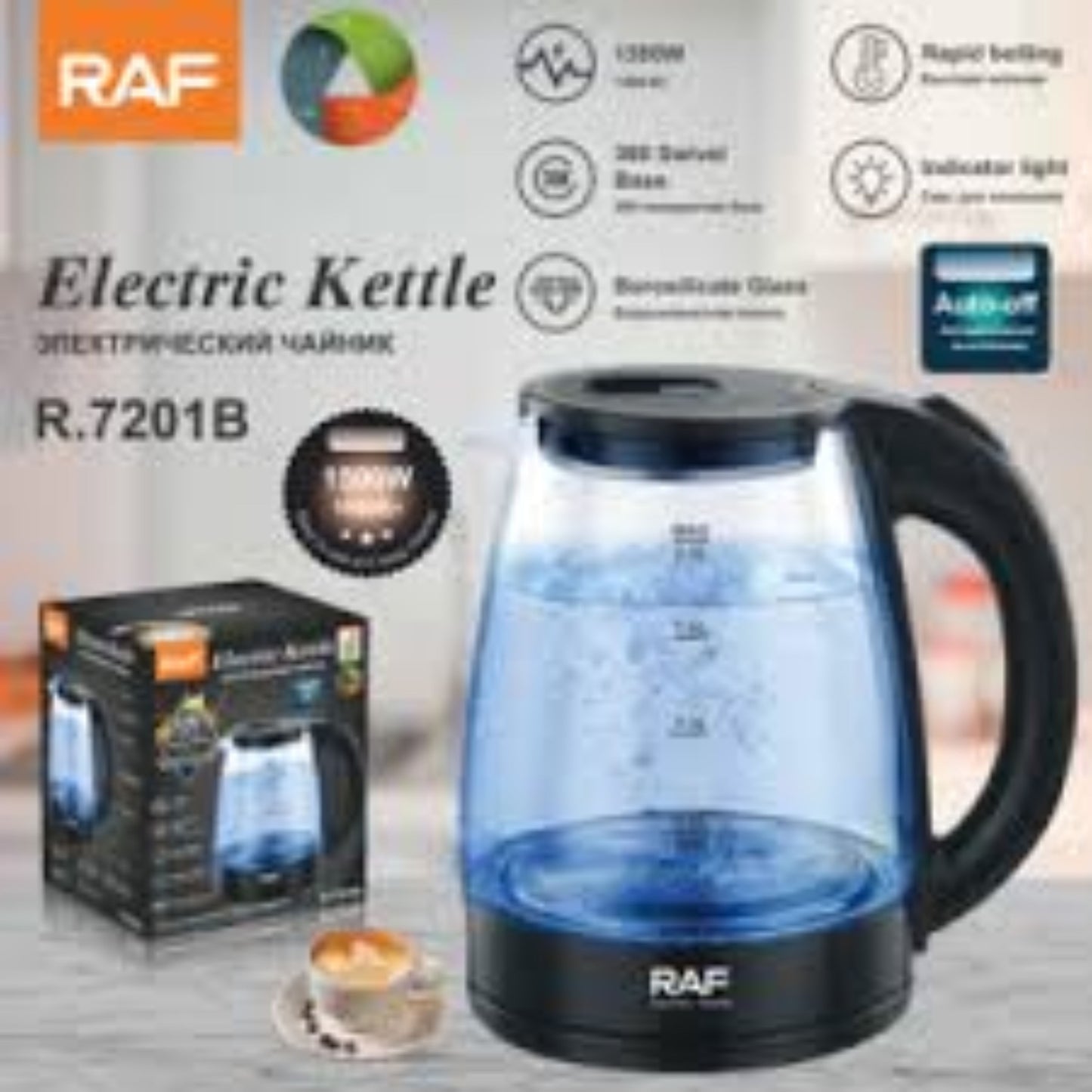 Raf Electric Kettle 2L 1500W