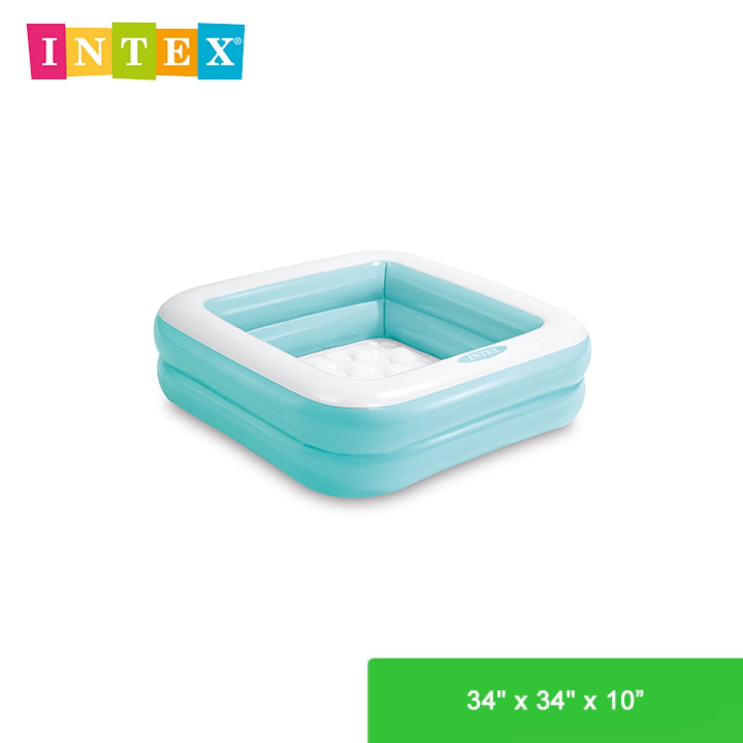 INTEX Inflatable Square swimming pool 86 cmx 86cm x 25cm