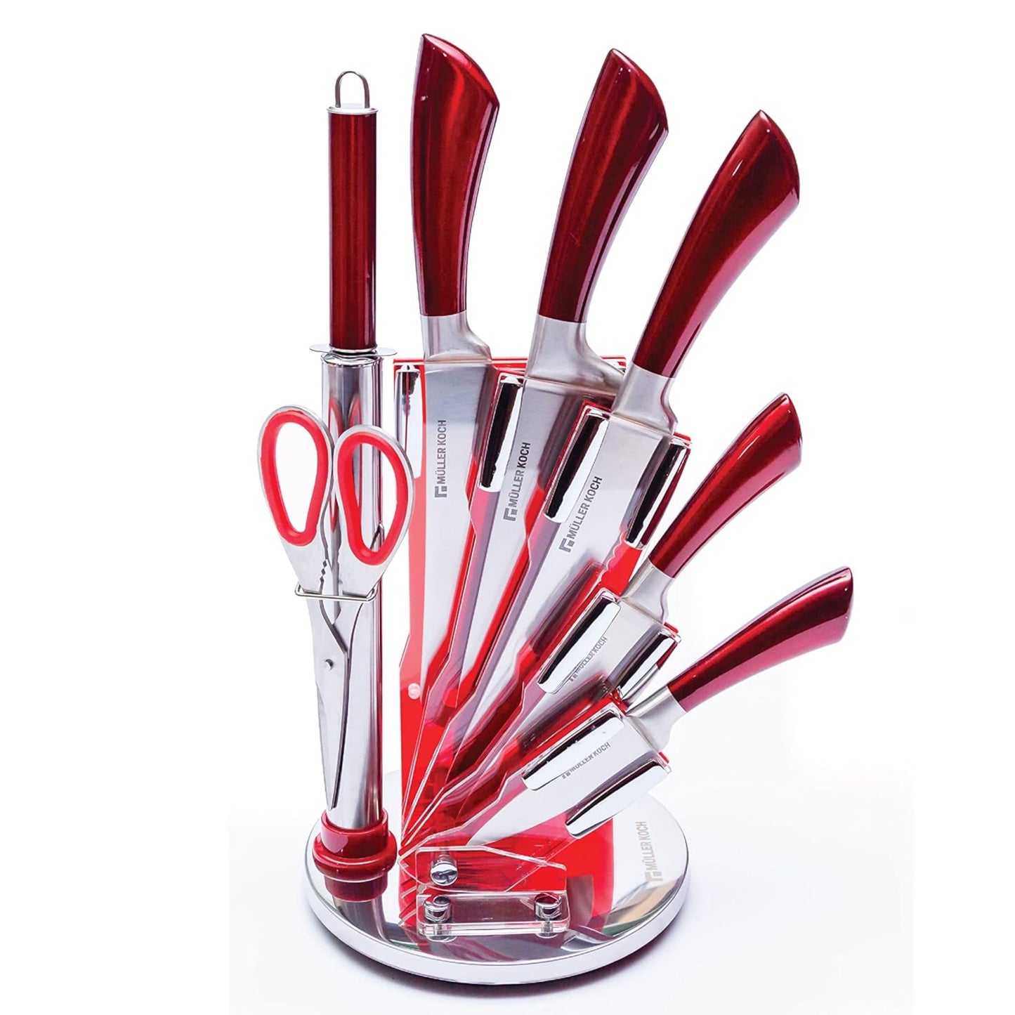 Stainless Steel Knife Set – 8 Pieces | Availalbe in 3 different colors