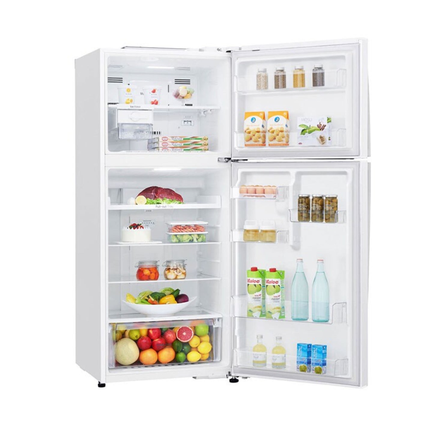 LG Top Mount Refrigerator, Smart Inverter, 438L ,White - 178cm