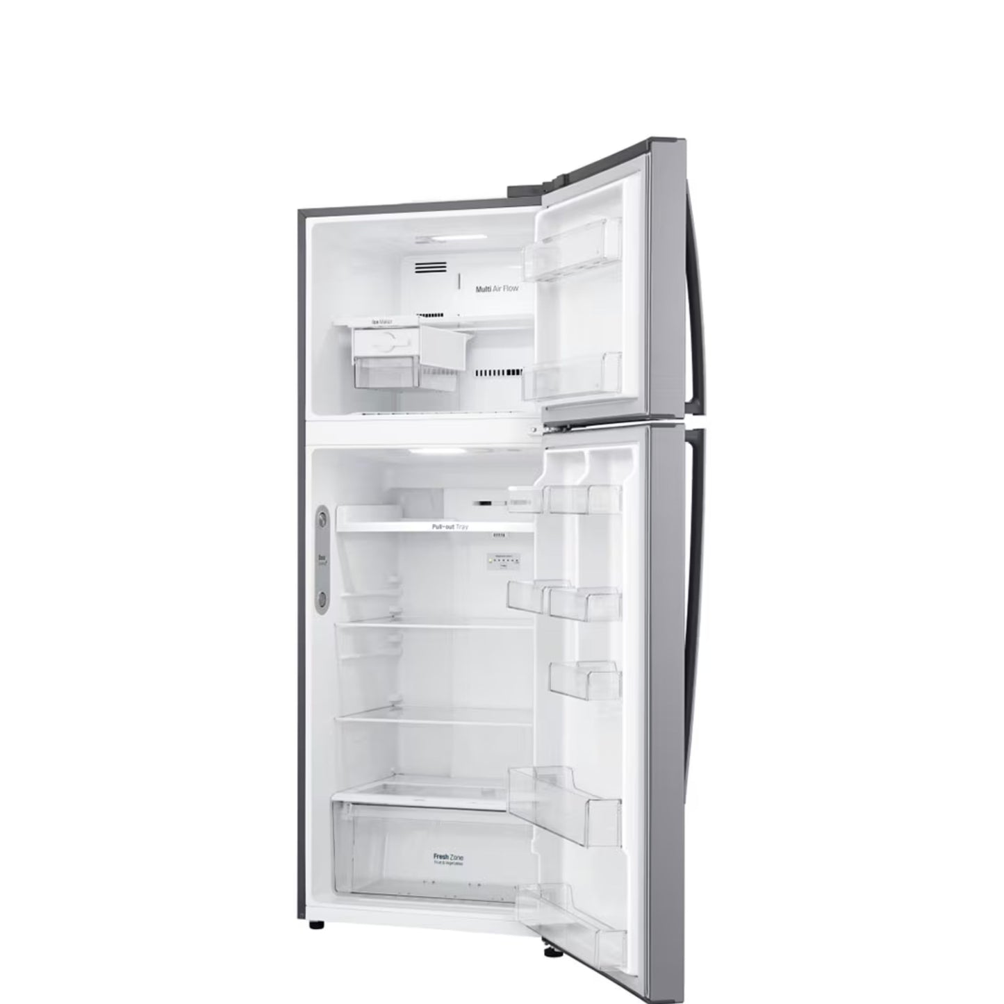 LG Top Mount Refrigerator, Smart Inverter, 438L ,Silver - 178cm