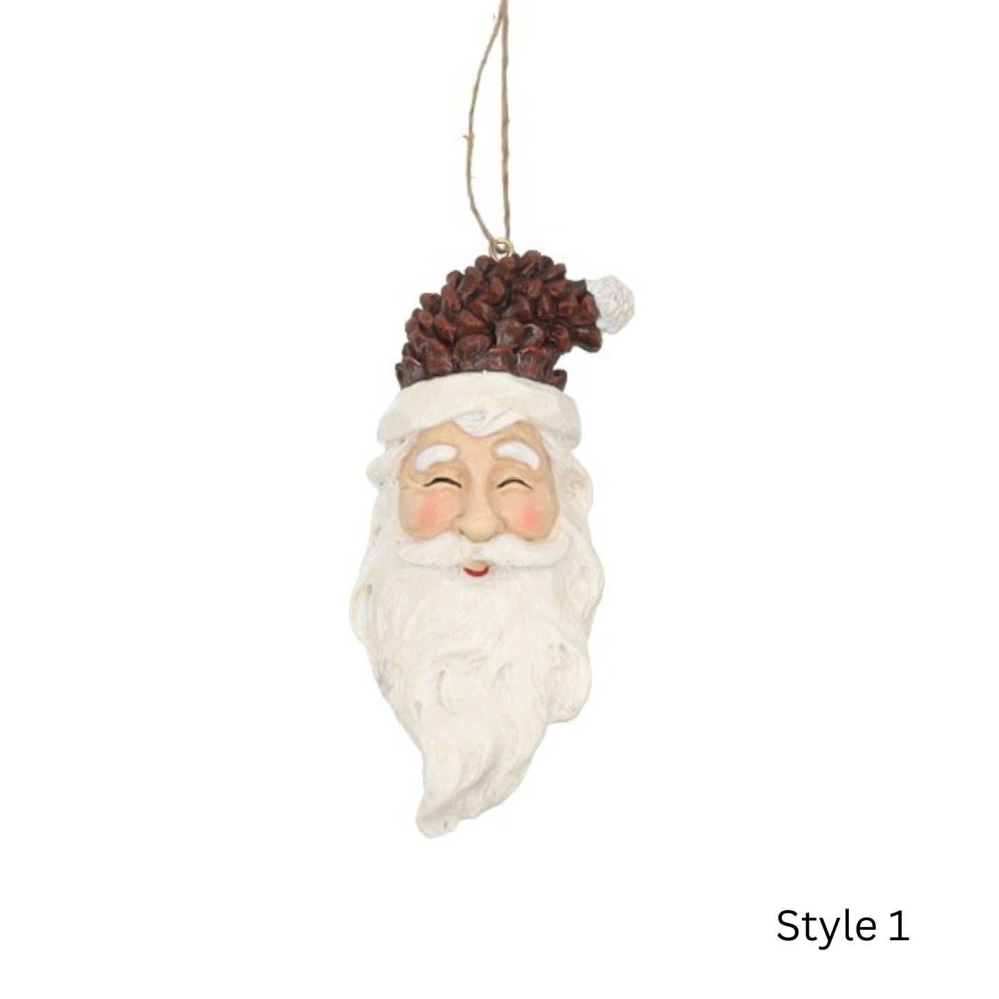Resin Hanger Salju Santa L=9cm W=6cm H=14cm