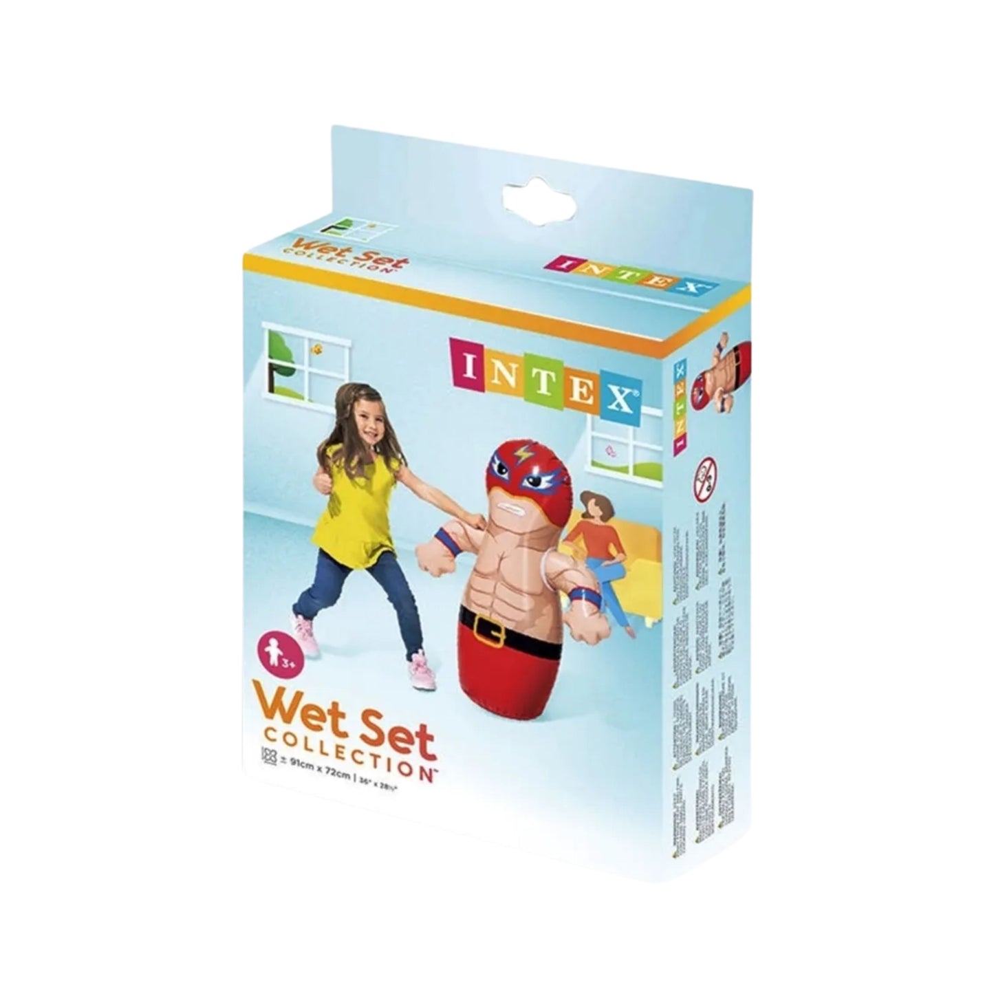 Intex 3D Bop Bag Blow Up Inflatable Wrestler 91cm x 72cm