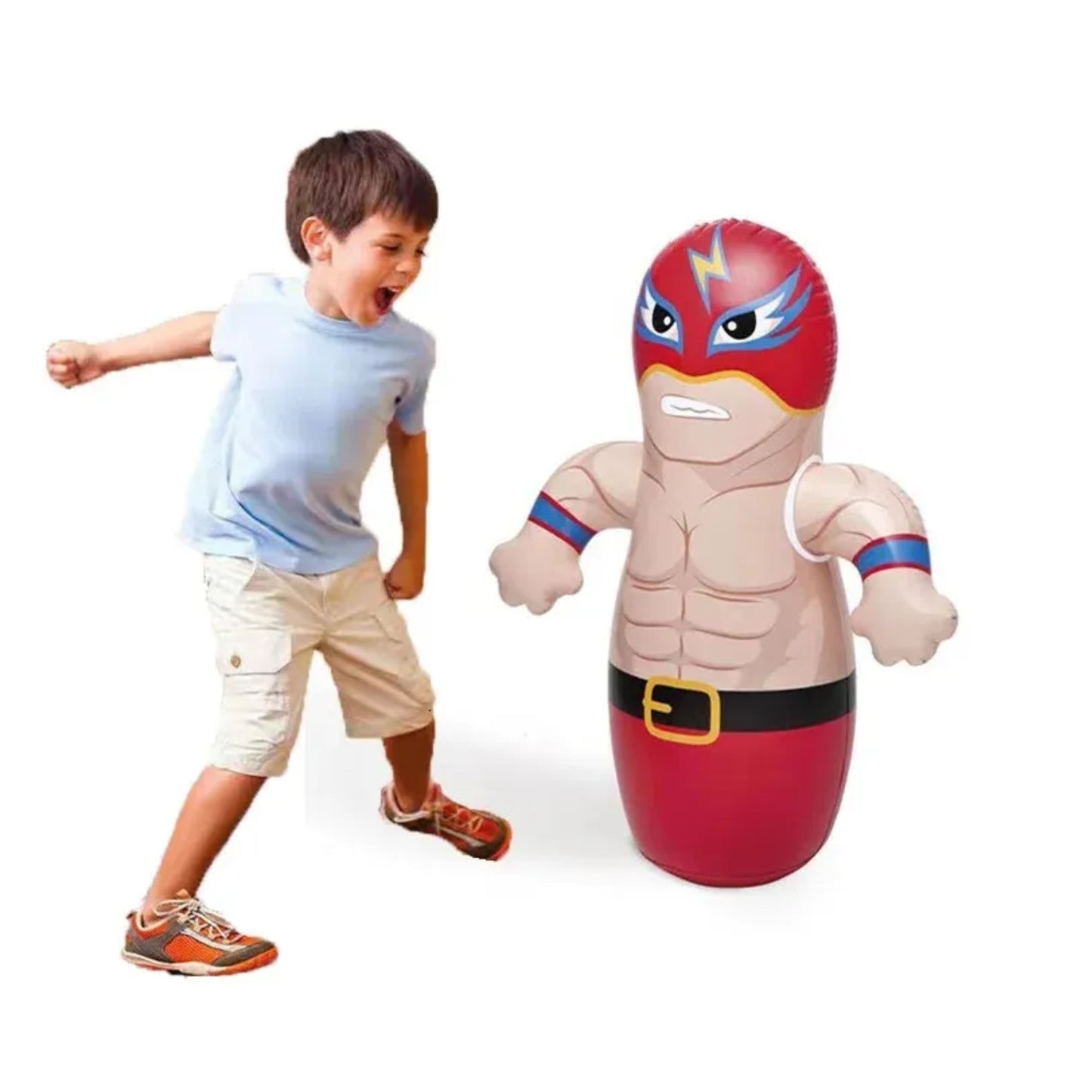 Intex 3D Bop Bag Blow Up Inflatable Wrestler 91cm x 72cm