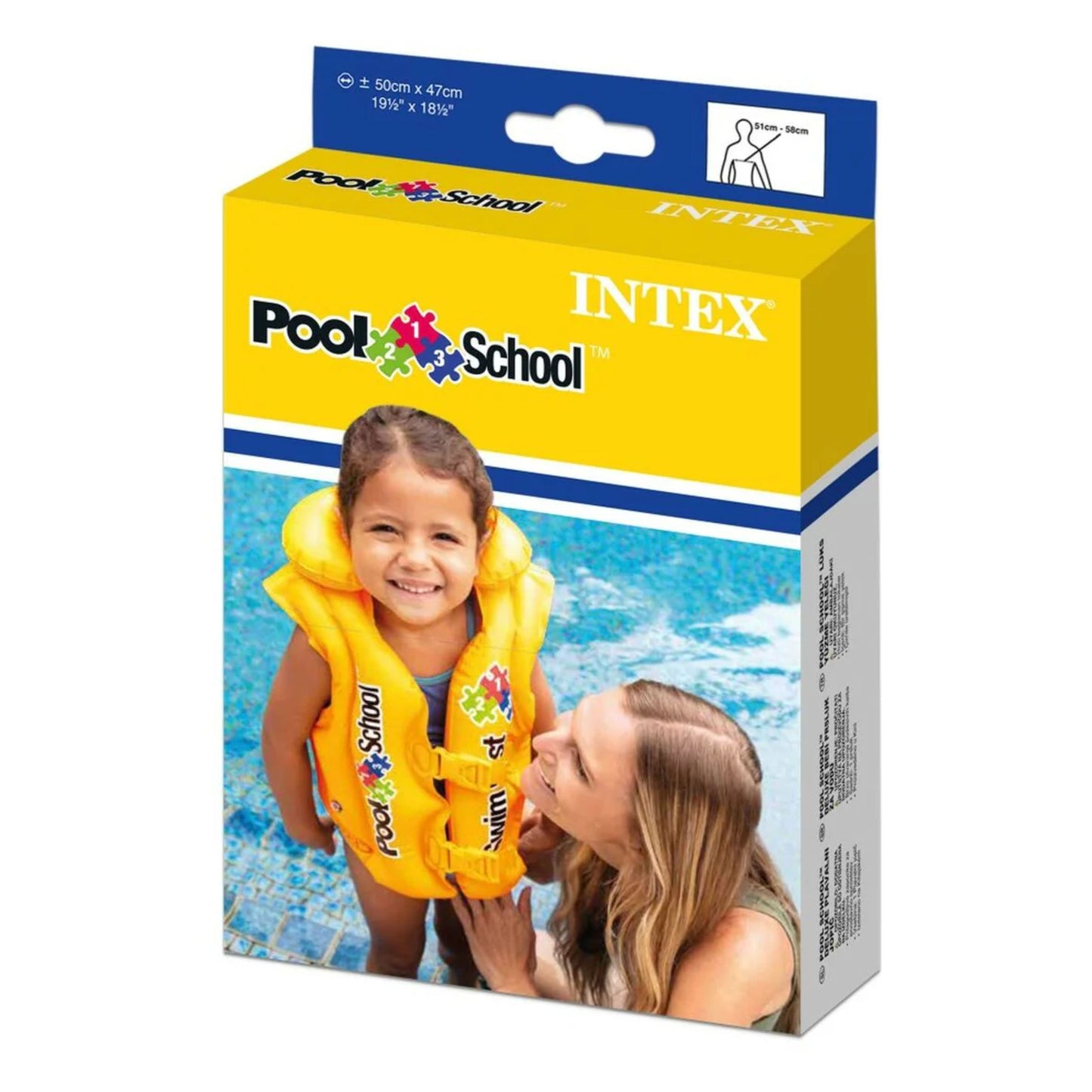 Intex Inflatable Swim Vest 50cm x 47cm x 40 cm