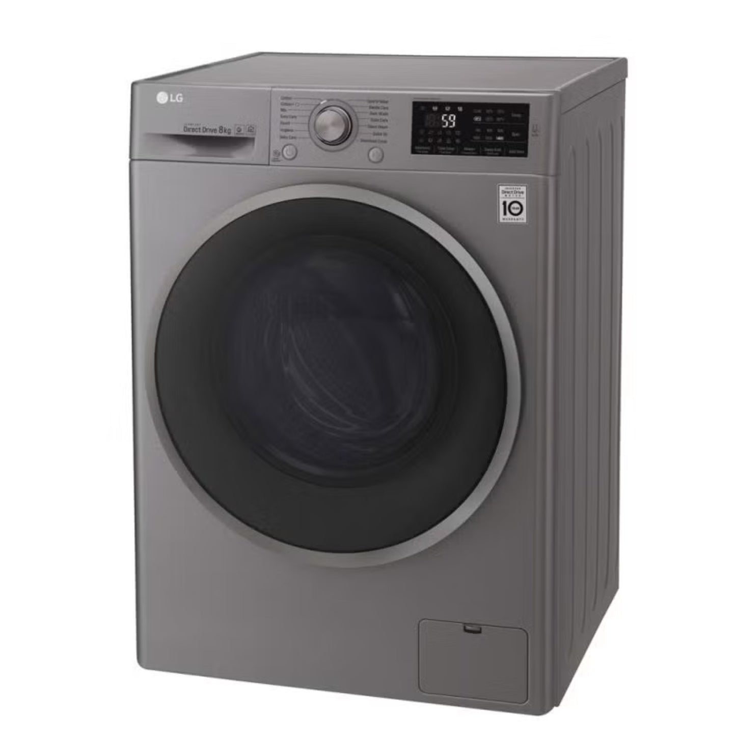 Washer Front load 8k GREY INOX