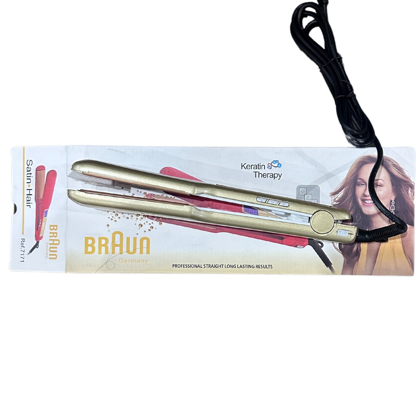 Braun keratin therapy Hair Straightener 220 Degree with digital screen