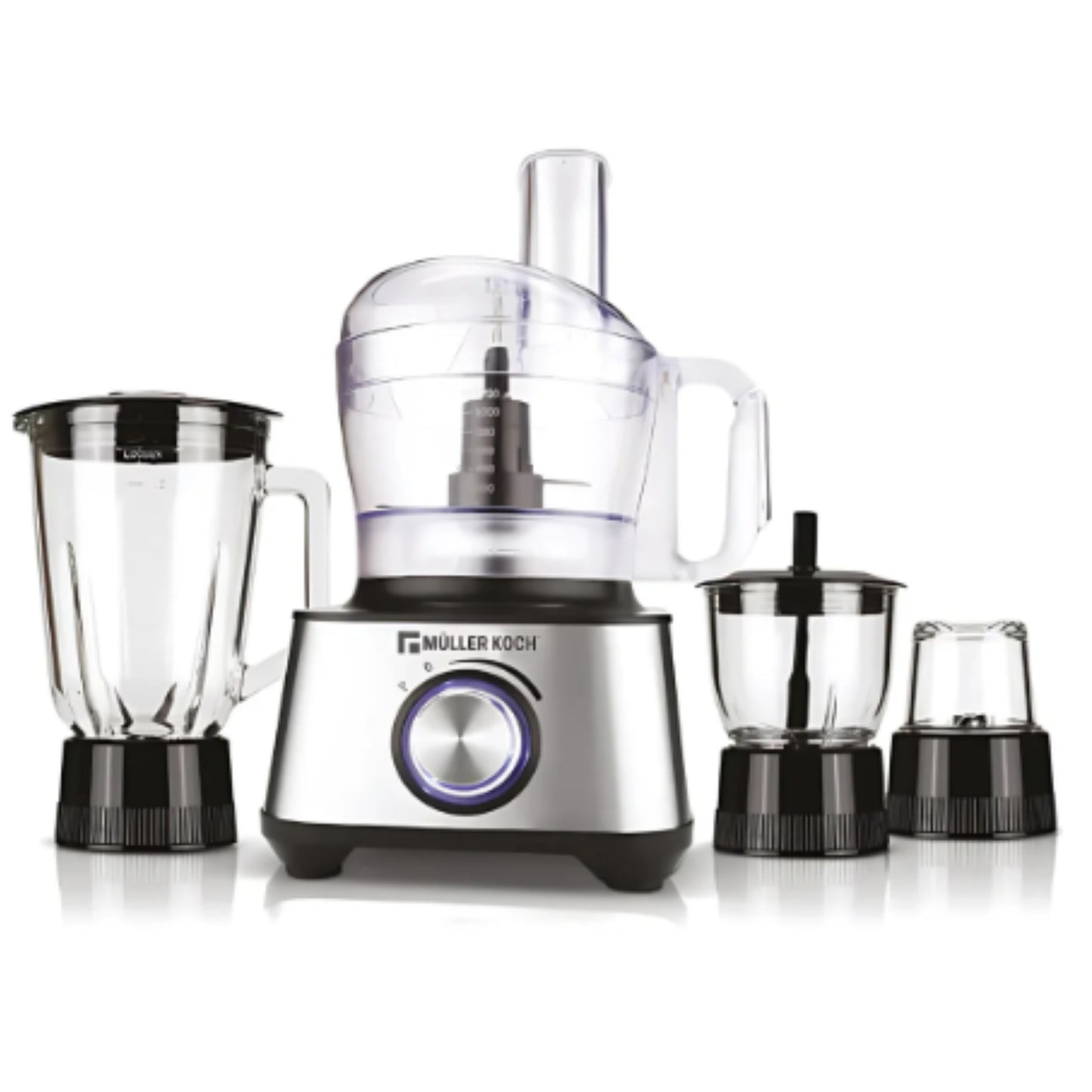 muller koch Food Processor For Kitchen With Mixer Grinder Juicer,Copper Moto 1200Watt,25 Speeds Knob,14 Functions