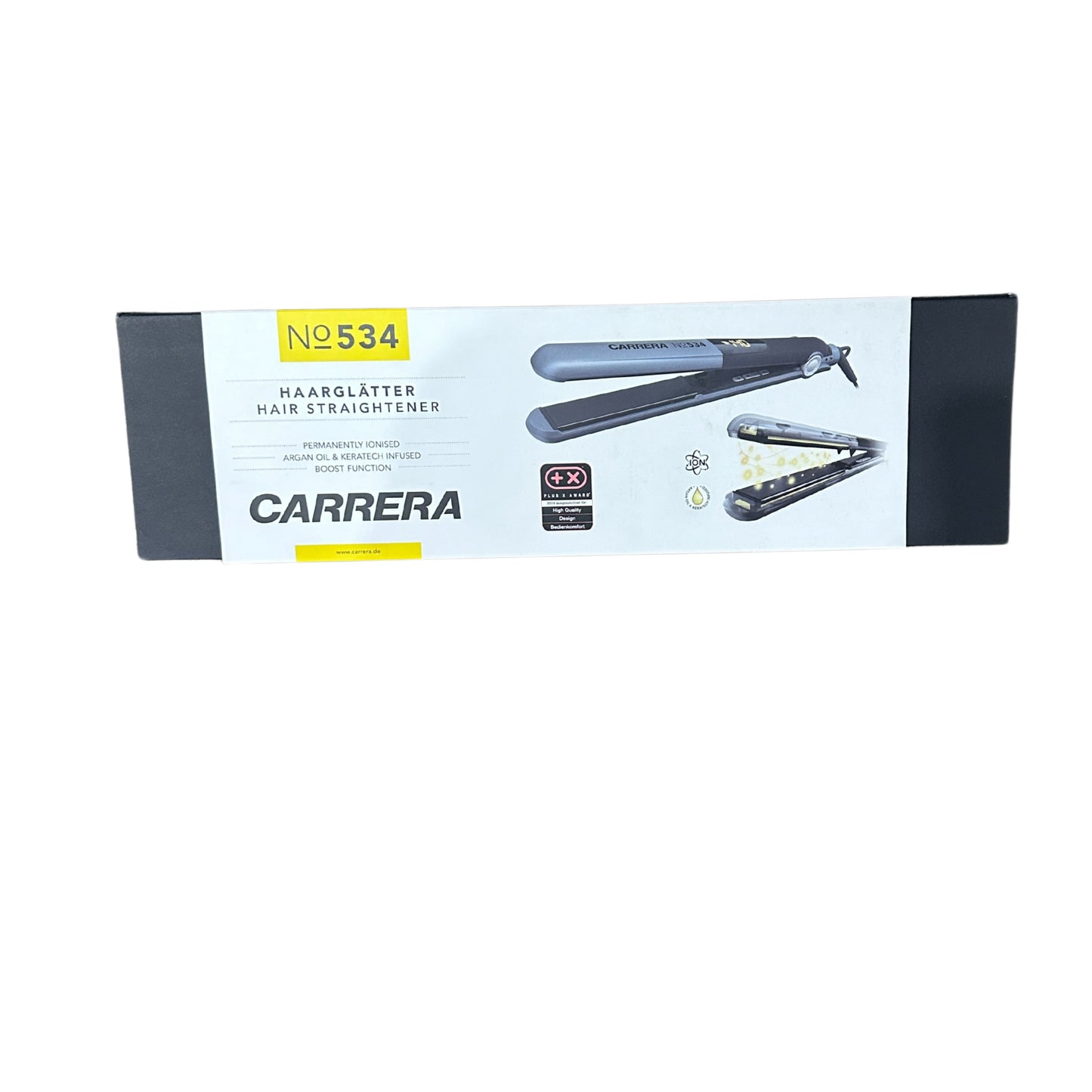 Carrera Hair Straightener 220 Degree max temperature