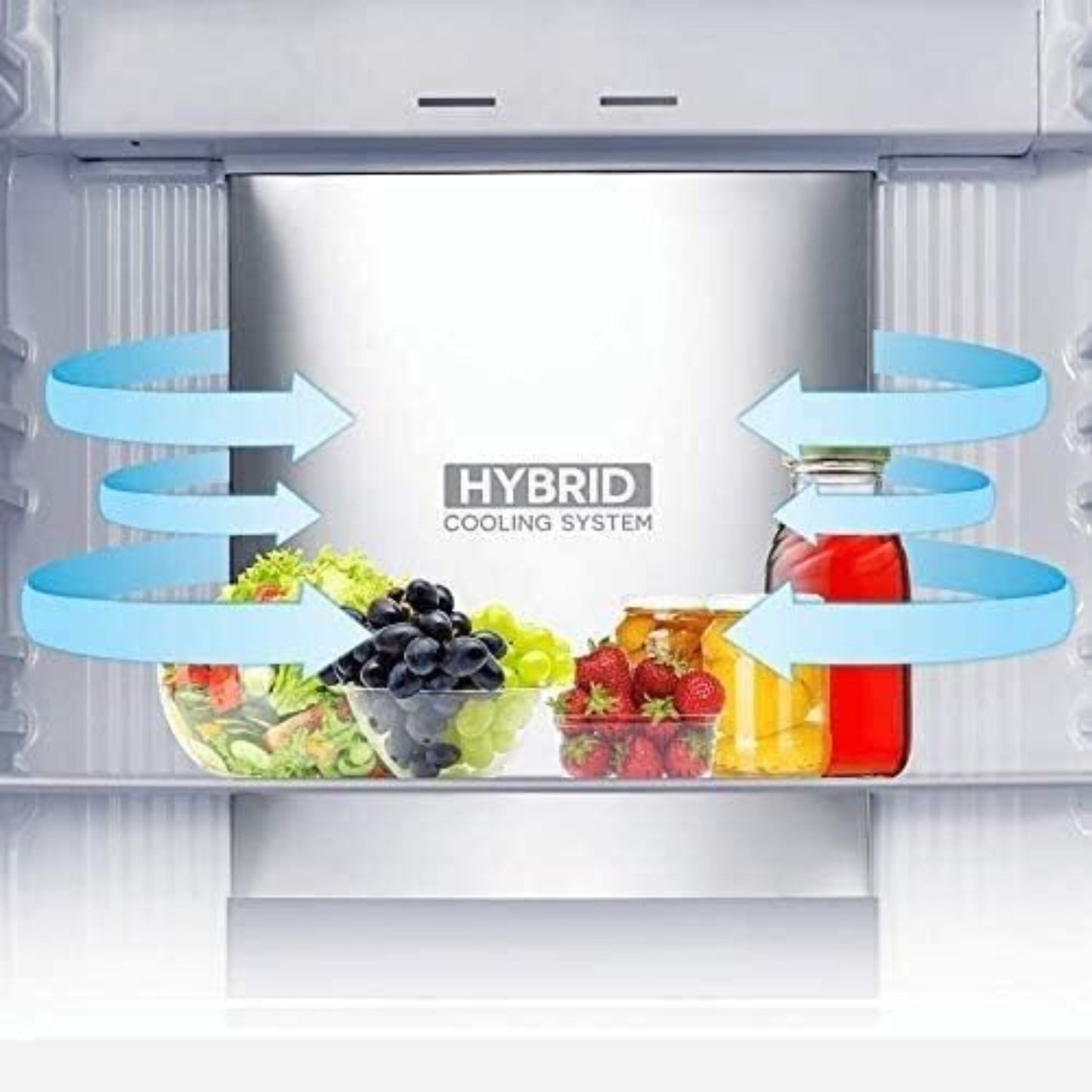 Sharp Fridge Black 167cm Height - stainless