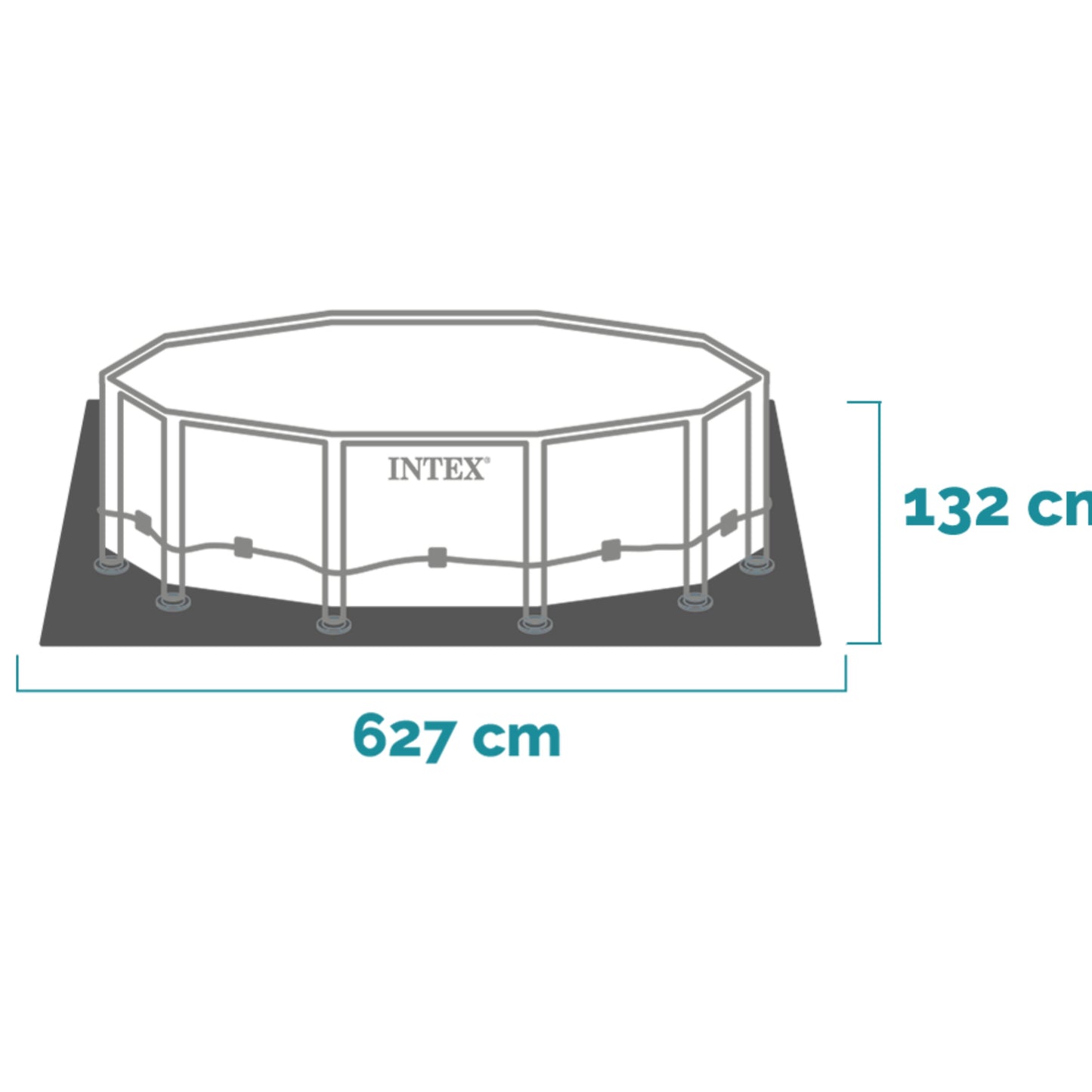 Prism Frame Premium Pool Set 610cm x 132cm