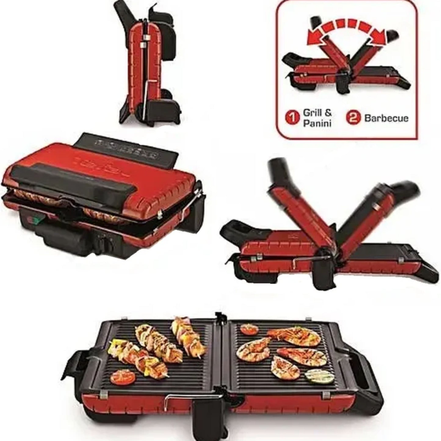 Tefal Ultra Compact Grill 1700W Red