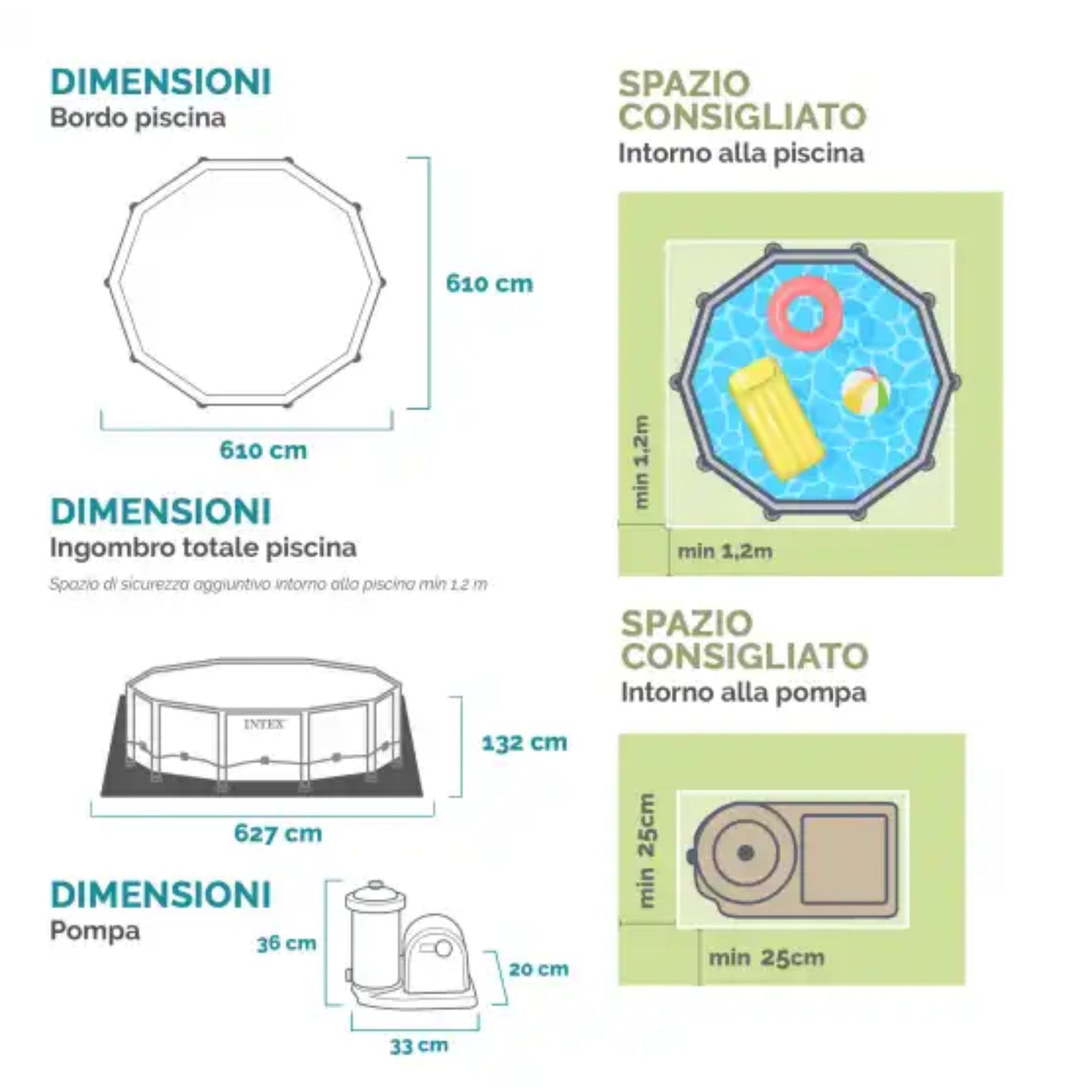 Prism Frame Premium Pool Set 610cm x 132cm