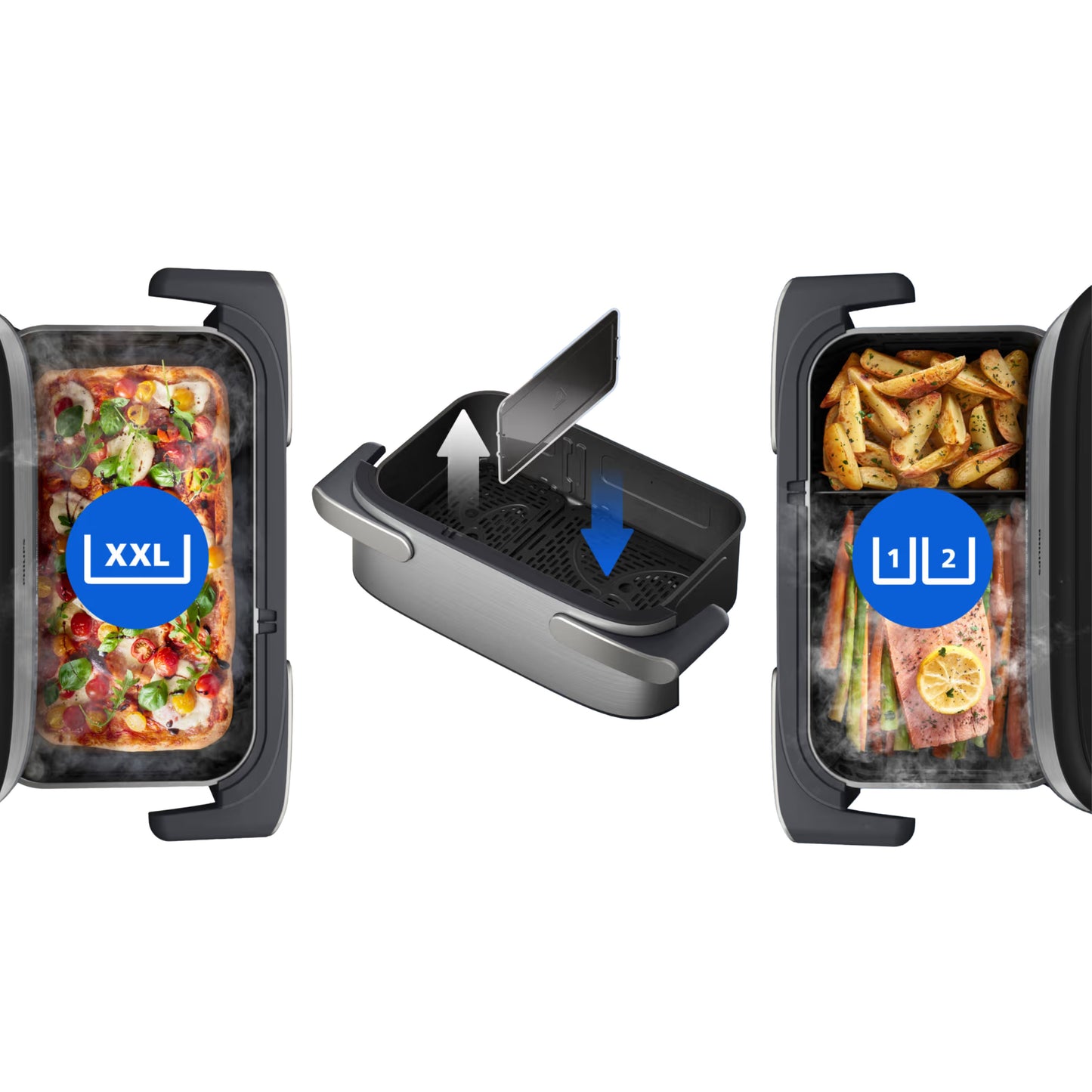 Philips 5000 Series MegaBasket airfryer with Steam 9.5L