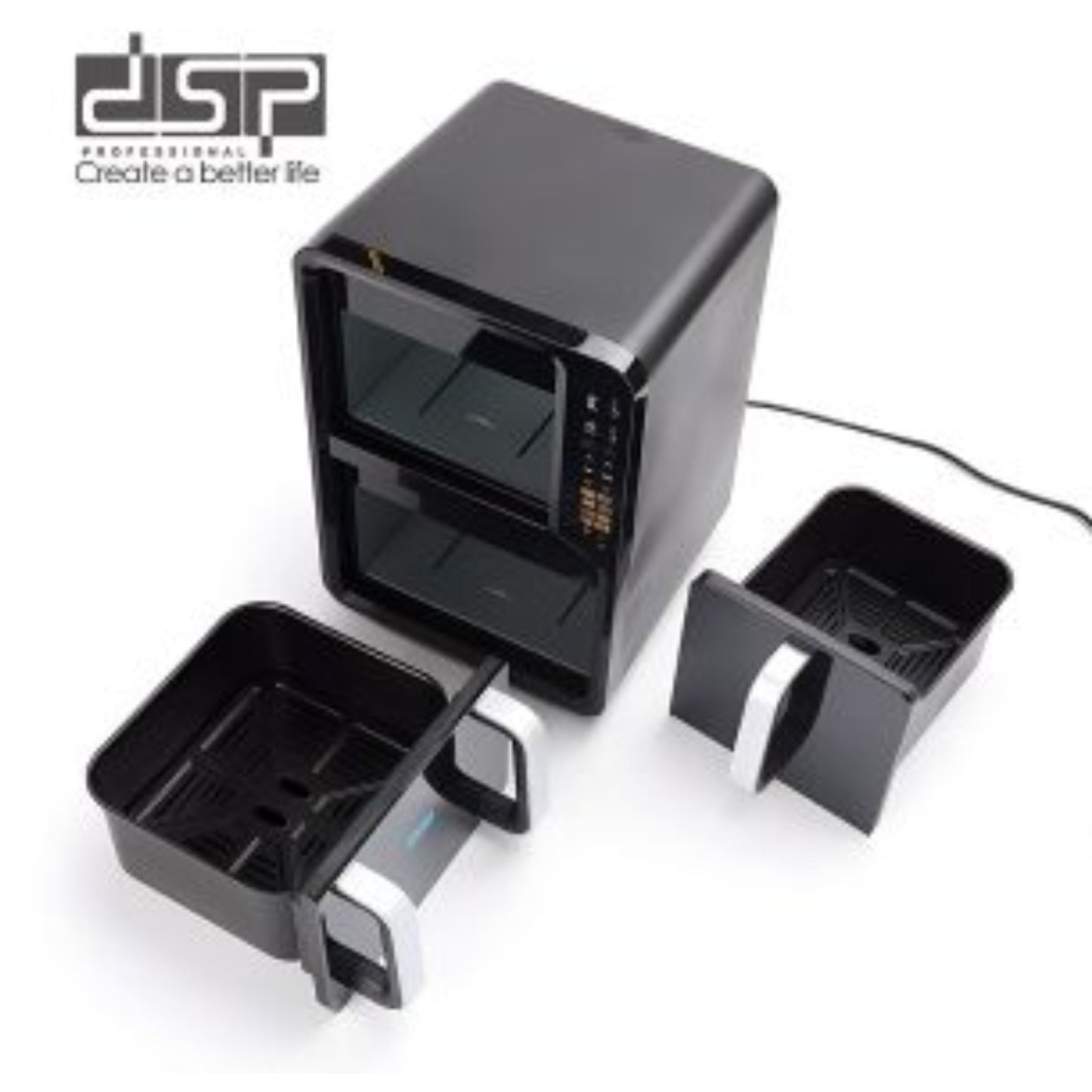 DSP Dual Basket Air Fryer 1500W – 5+7Ltr