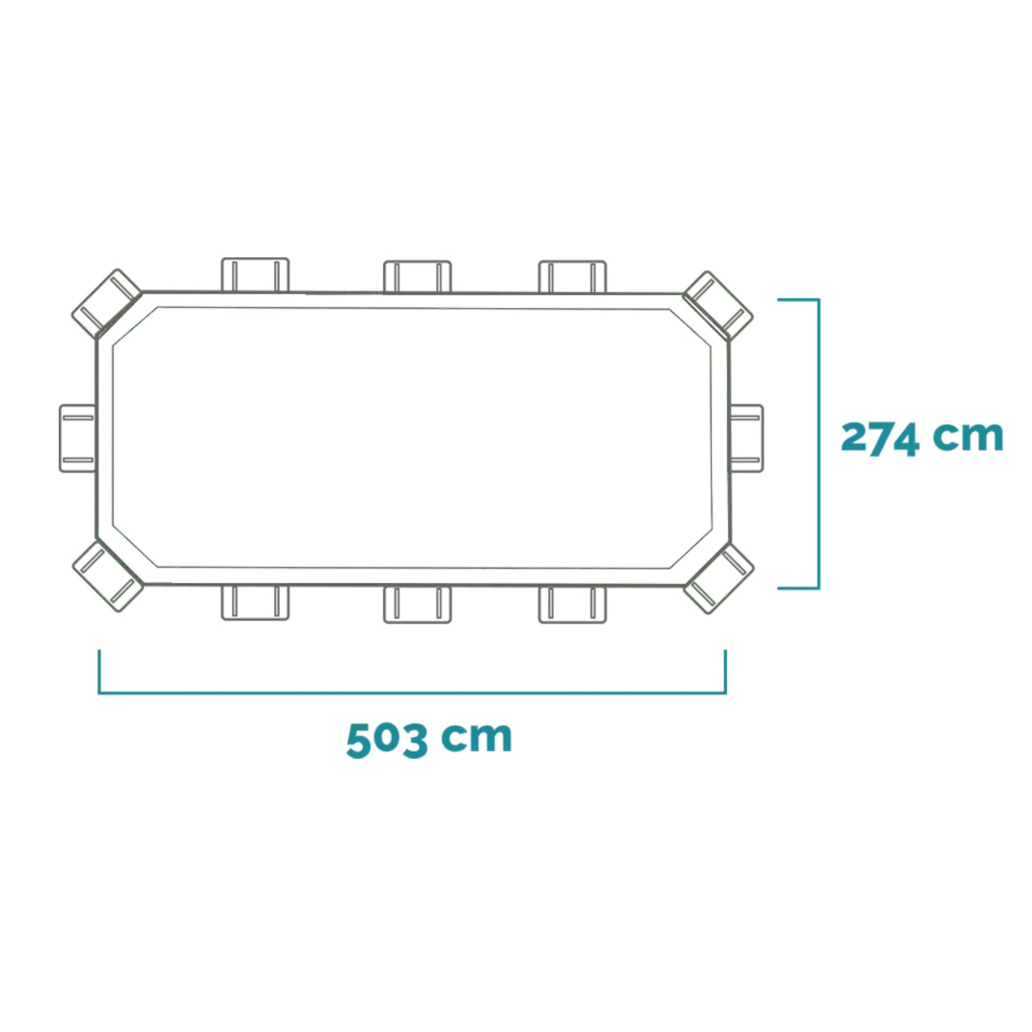 intex Prism Frame Oval Pool Set 503cm x274cm x122cm