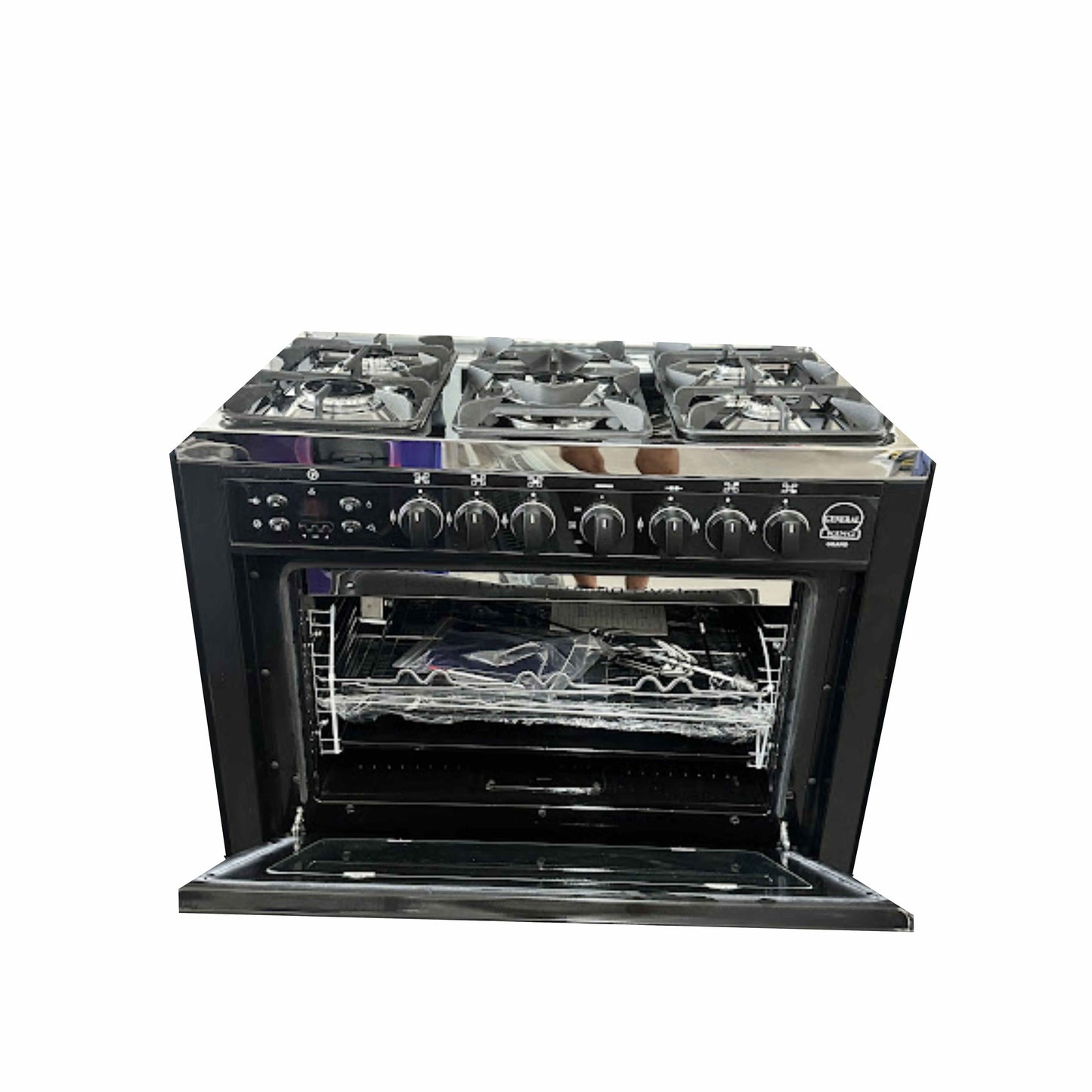 General King gas cooker 5 burners 1 Door - Black