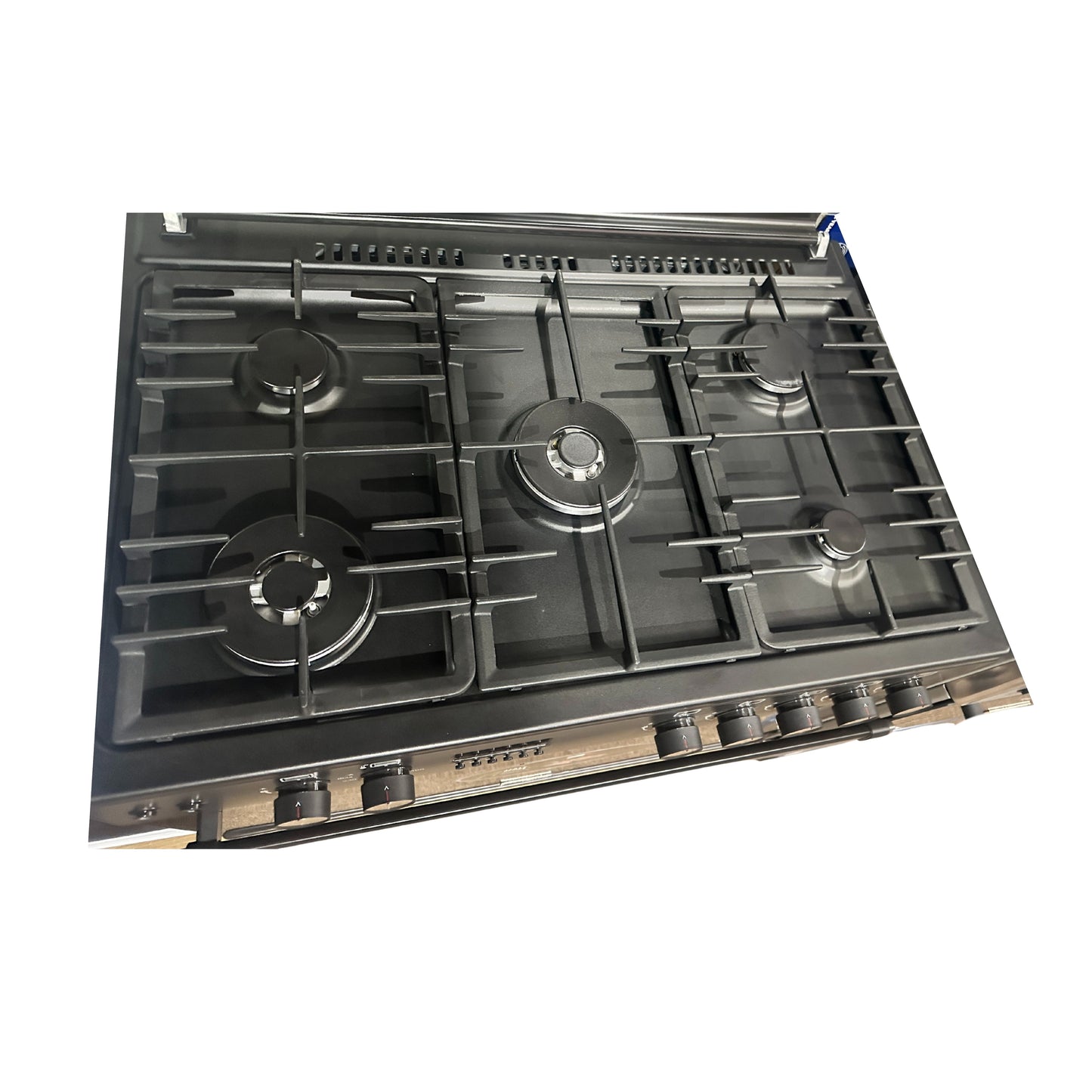 Fratelli Onofri 5 Burners GAS cooker 1 Door INOX no gas tank door - Black