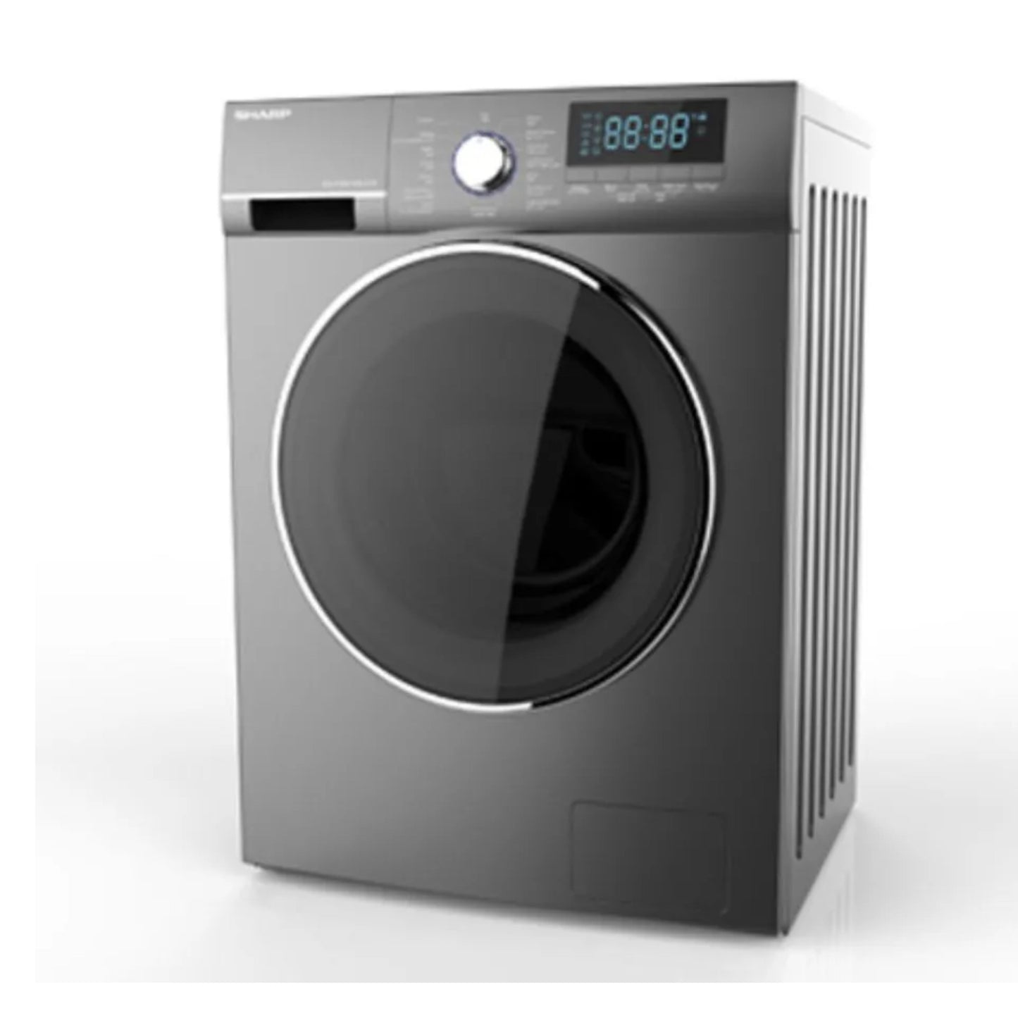 Sharp 8 kg 1200 RPM Front Load Washing Machine with 16 Program Silver