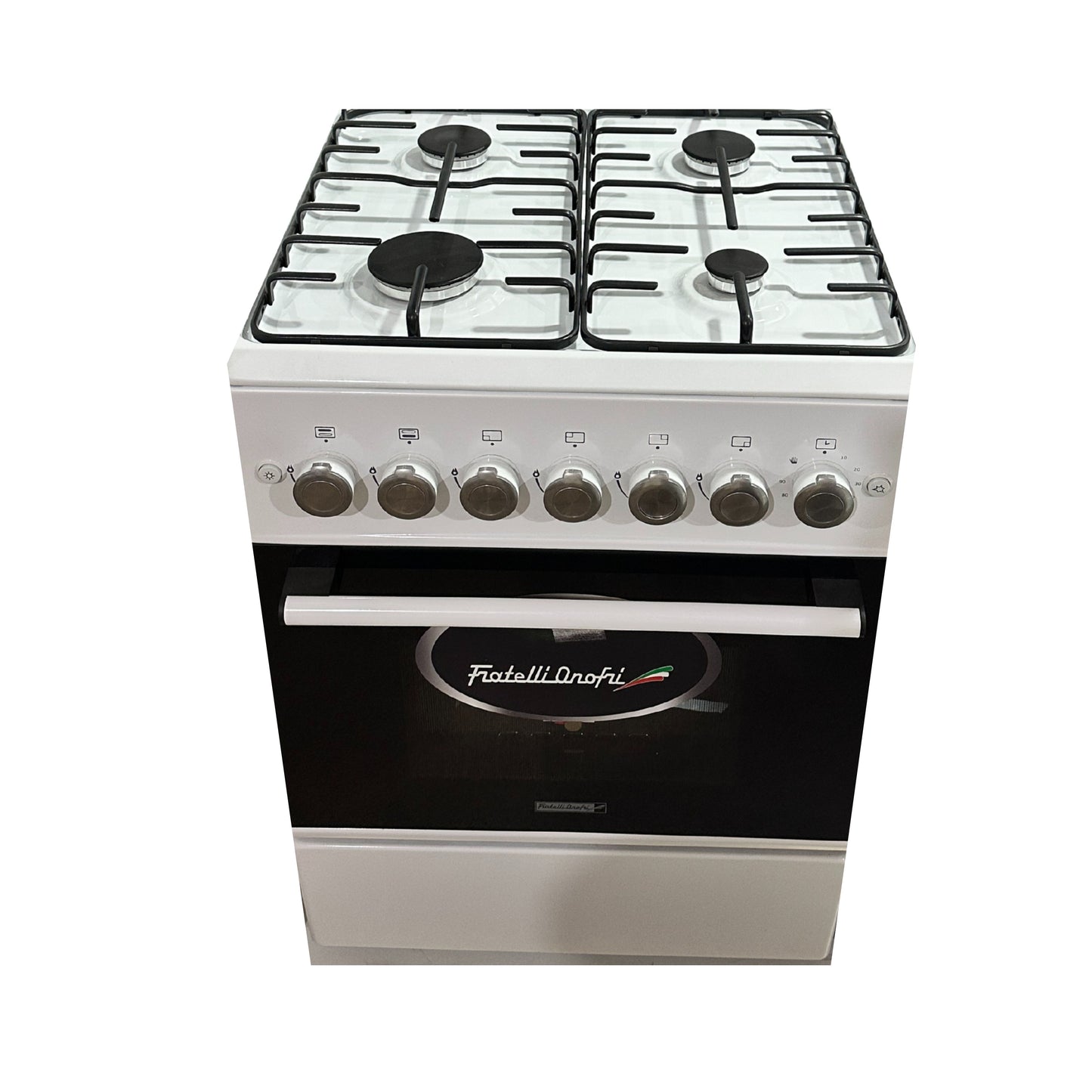 Fratelli onofri Freestanding Gas Cooker 4 burners 1 Door - White - 60x55 cm